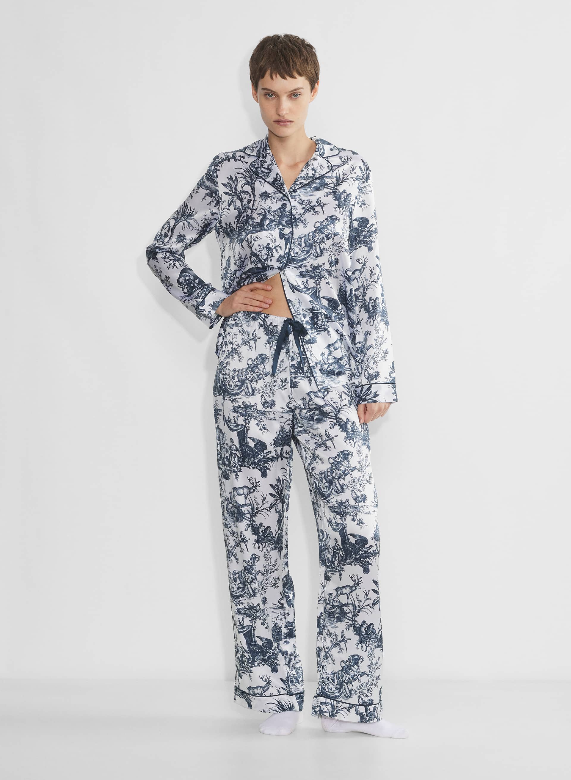 Nightside Silk Pajama Pant | Aritzia CA