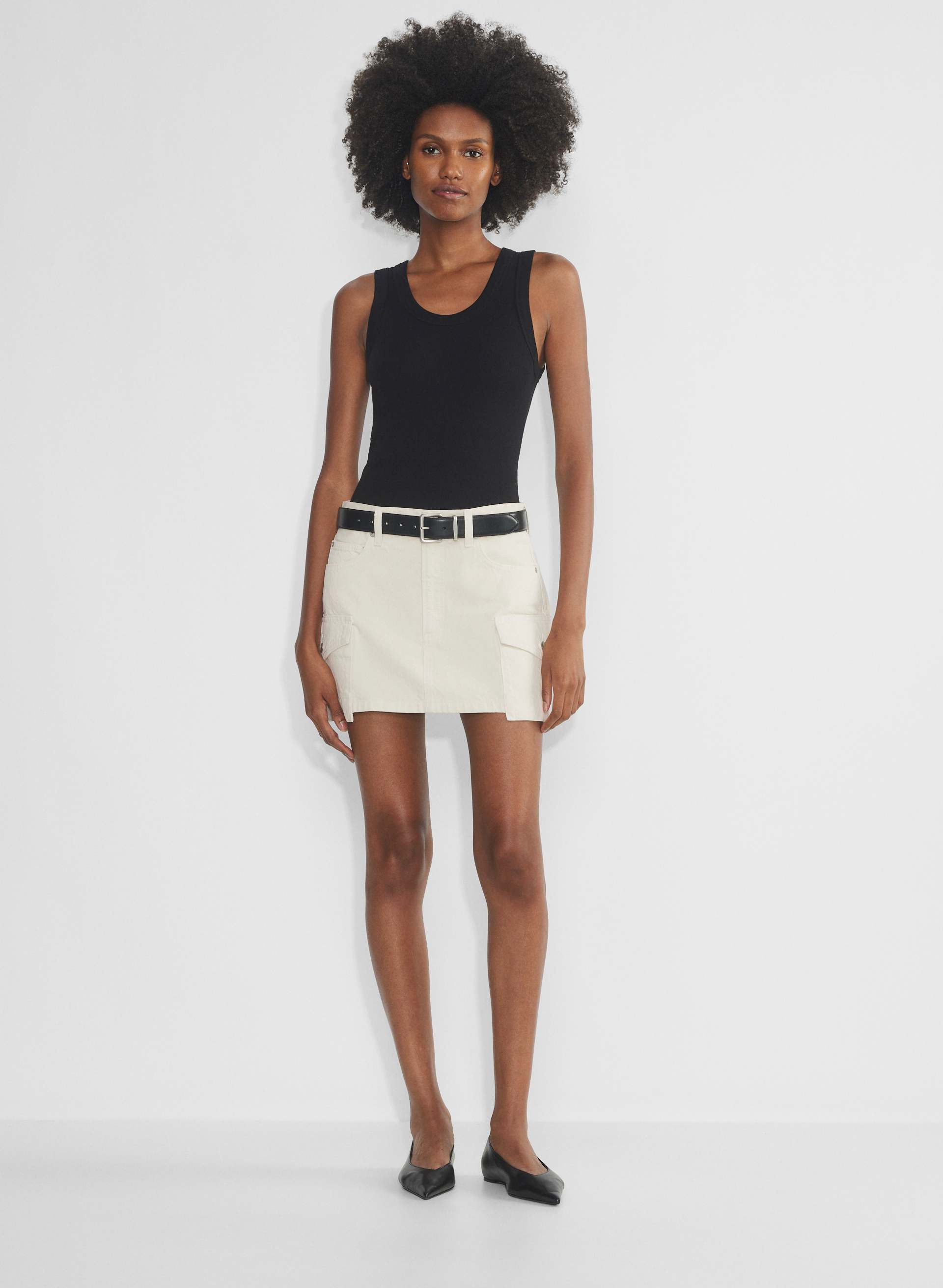 Denim Forum The '90s Cargo Mini Denim Skirt | Aritzia US