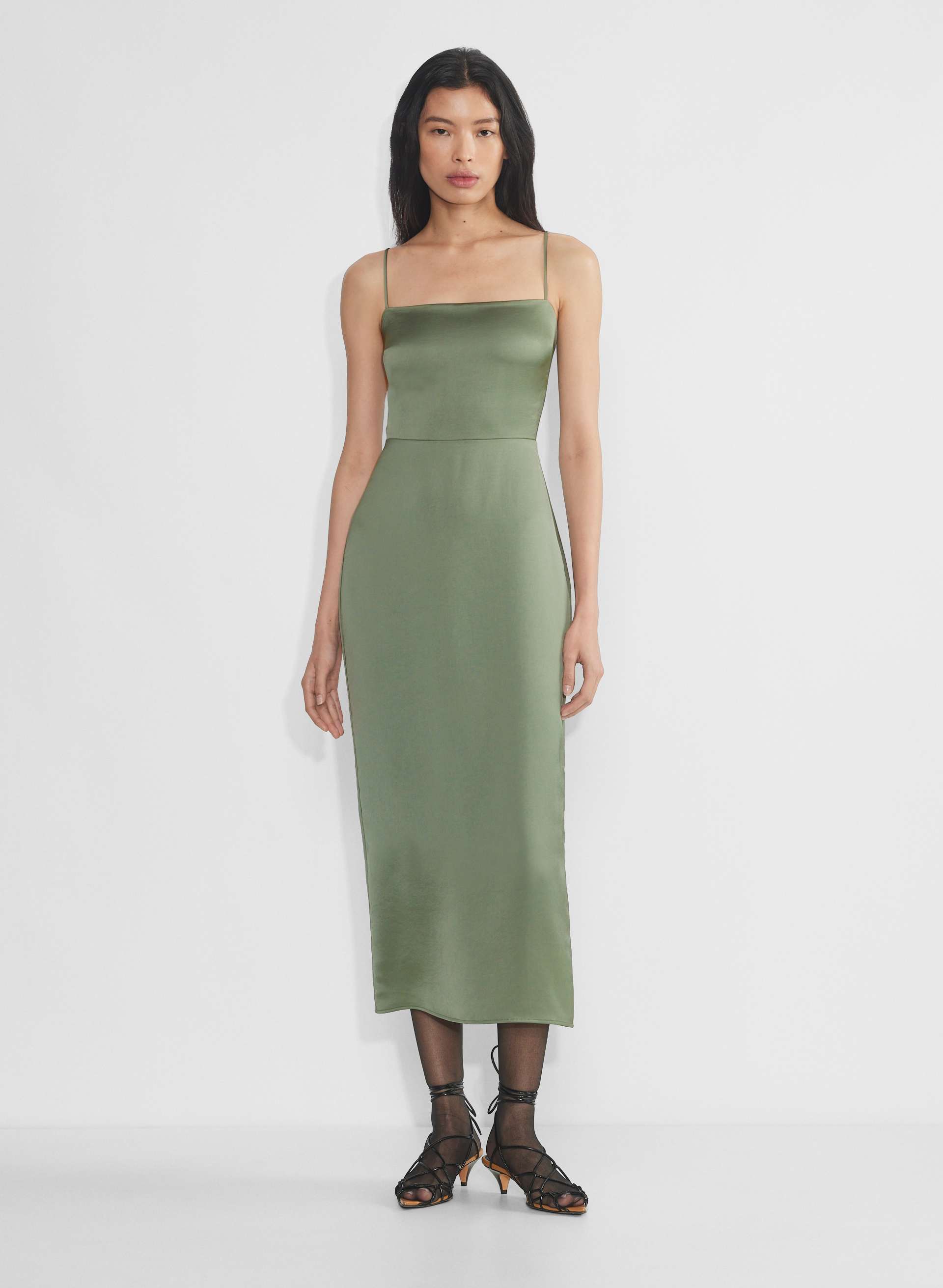 madelyn satin dress Azazie Madelyn