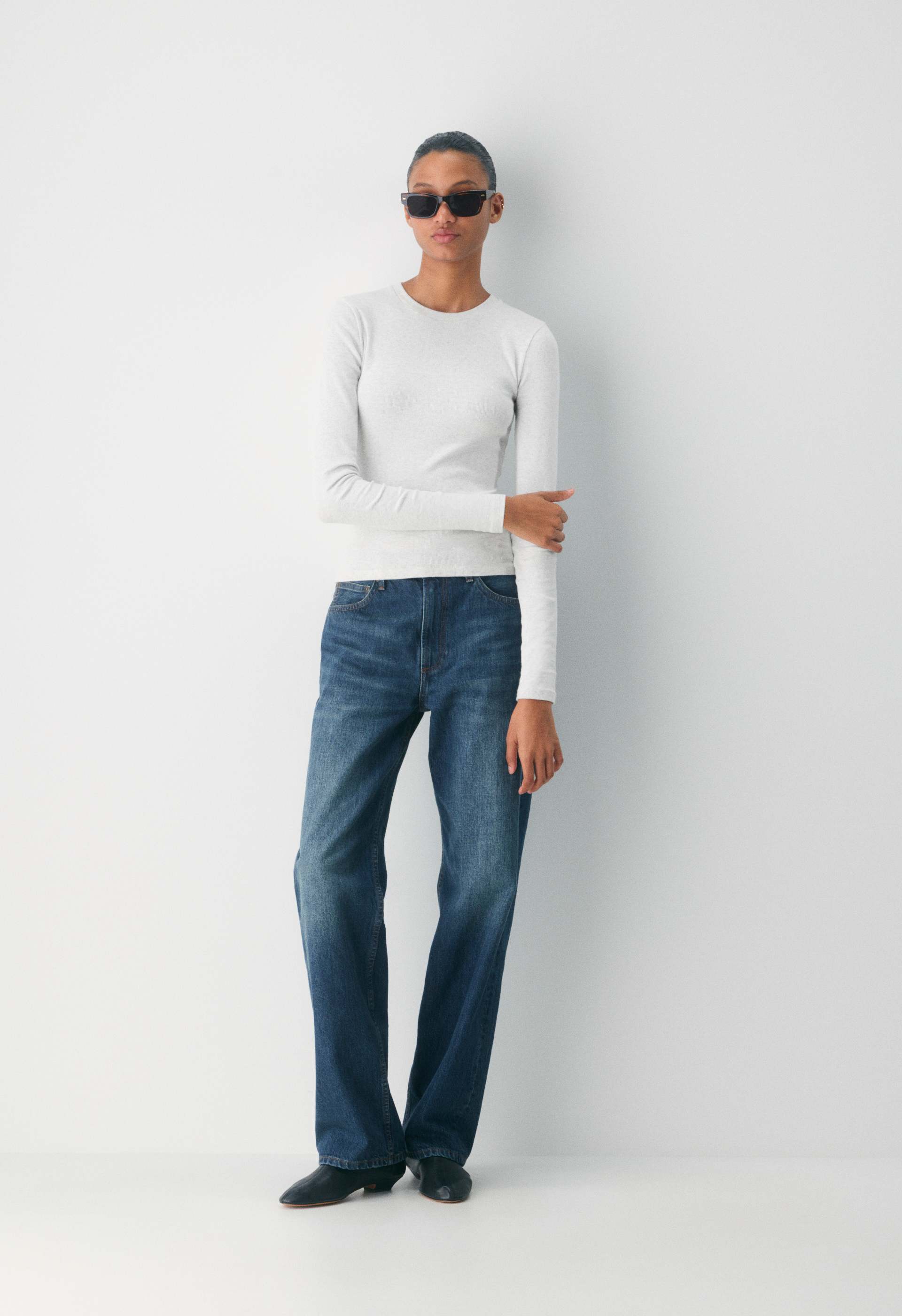 HomeStretch™ Rib Crew Longsleeve | Aritzia US