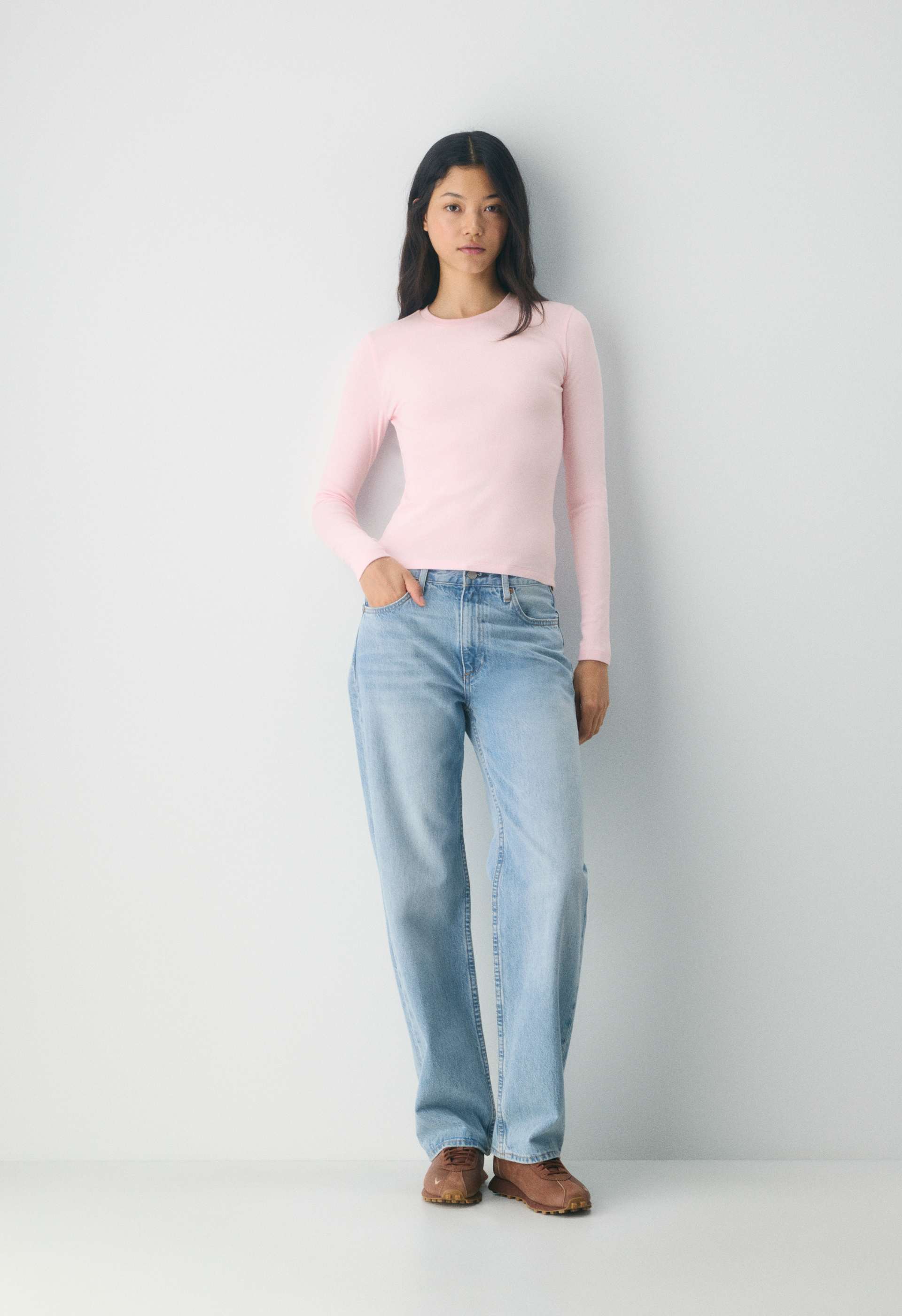 HomeStretch™ Rib Crew Longsleeve | Aritzia US
