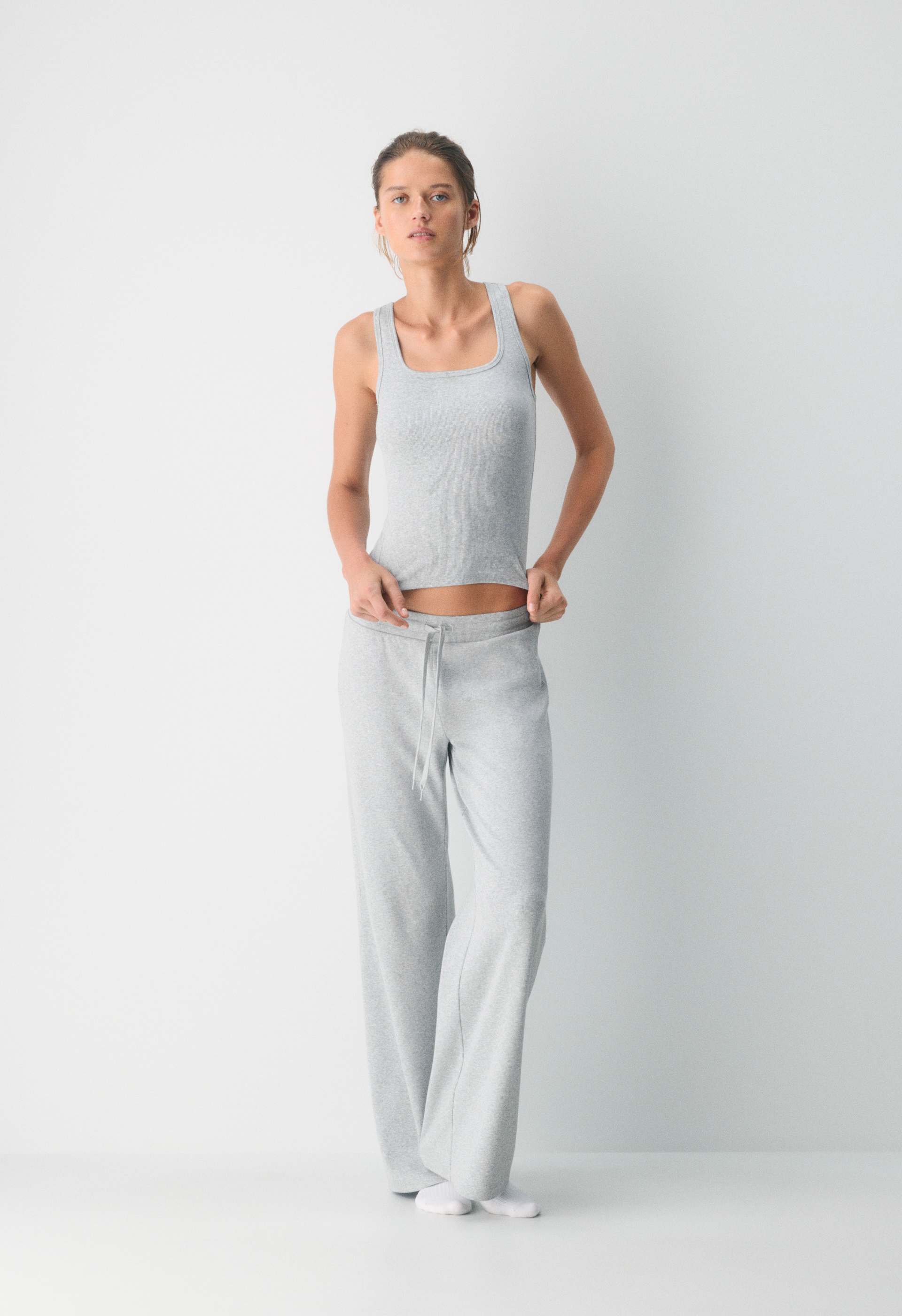 HomeStretch™ Rib Squareneck Tank