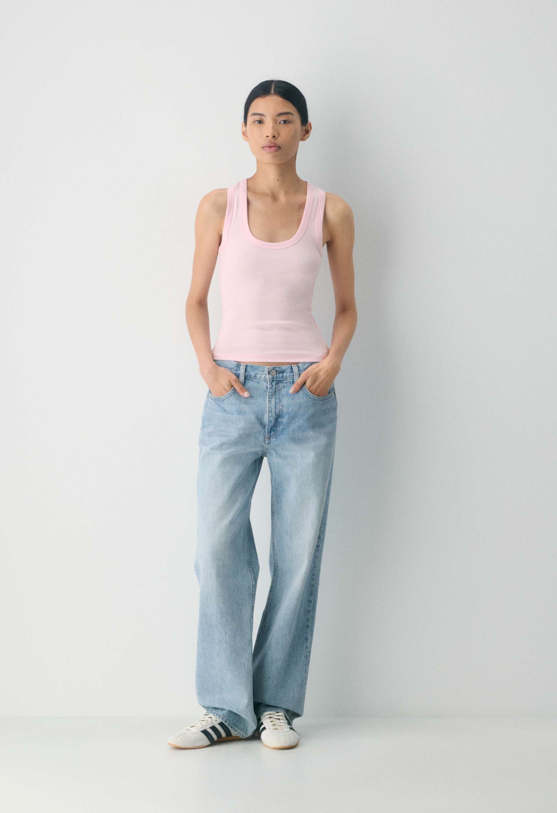 HomeStretch™ Rib Scoopneck Tank