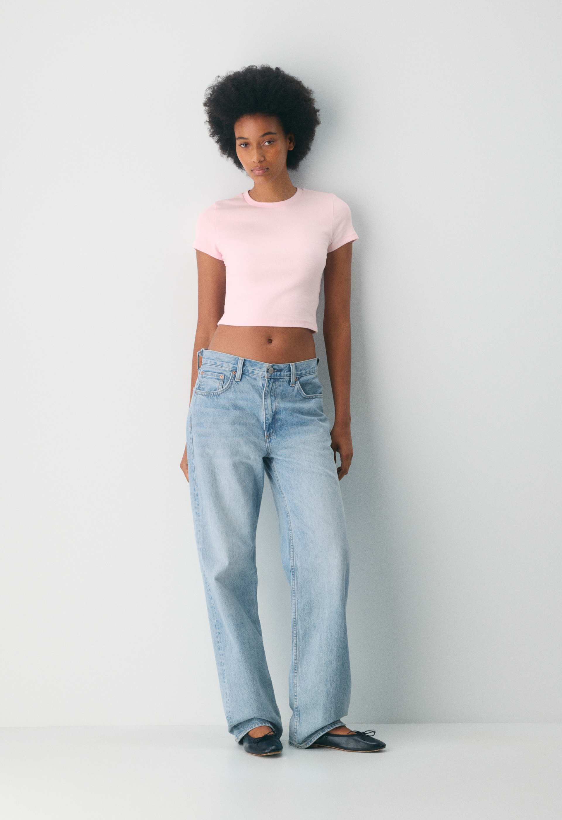 HomeStretch™ Rib Crew Waist T-Shirt