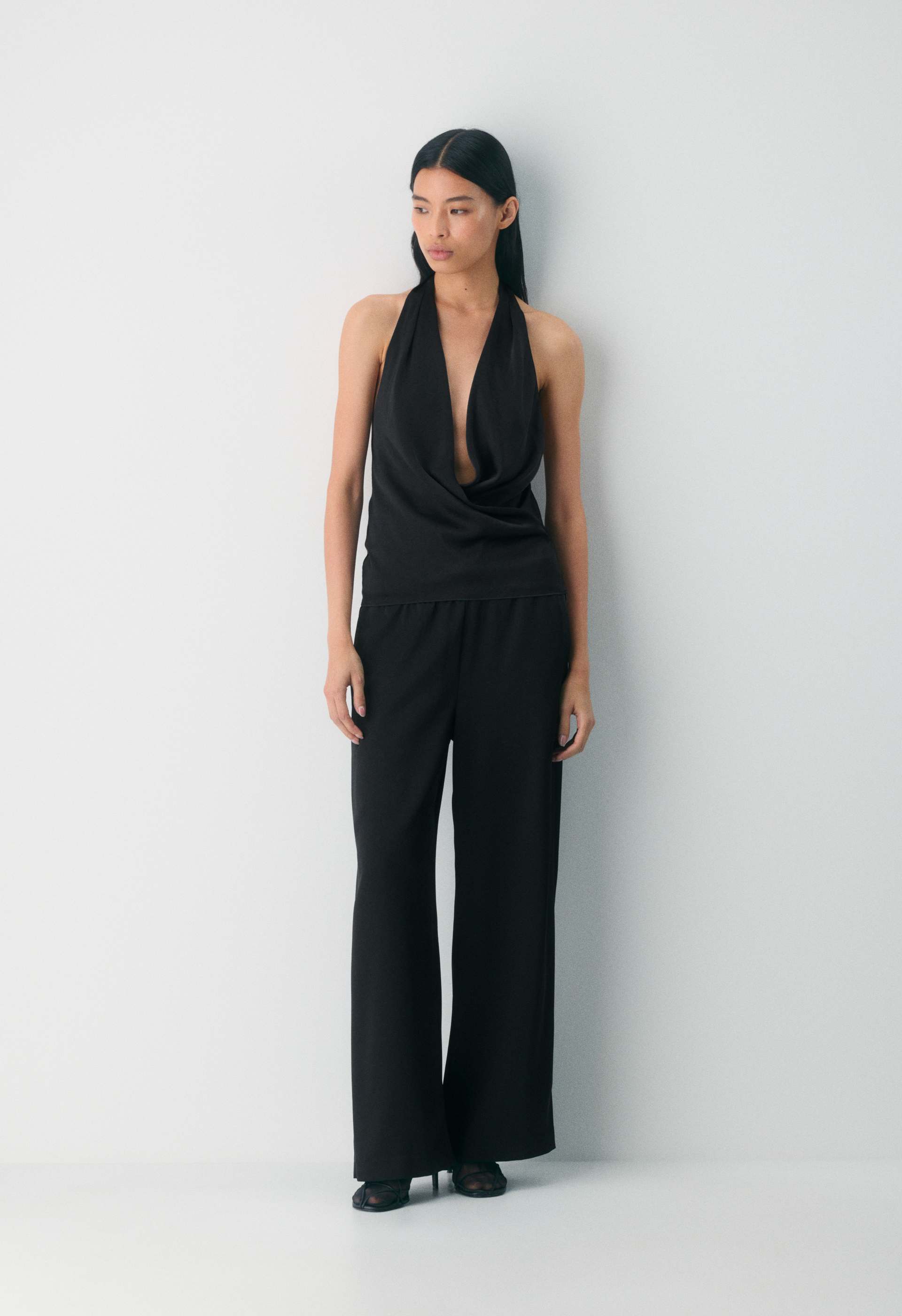 Martini Satin Halter Blouse | Aritzia INTL