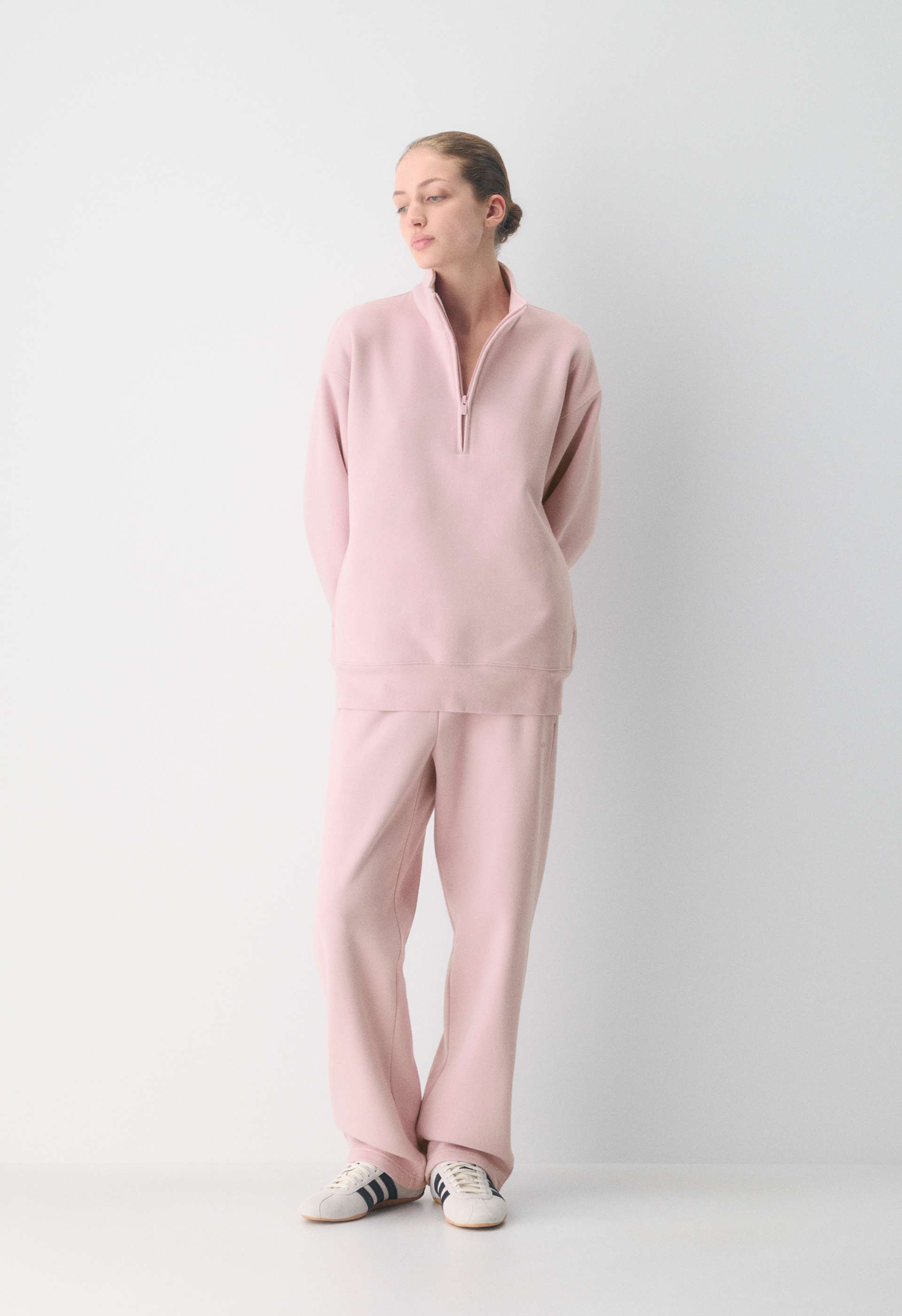 Cozy Sweatfleece Boyfriend 1/2 Zip Sweatshirt