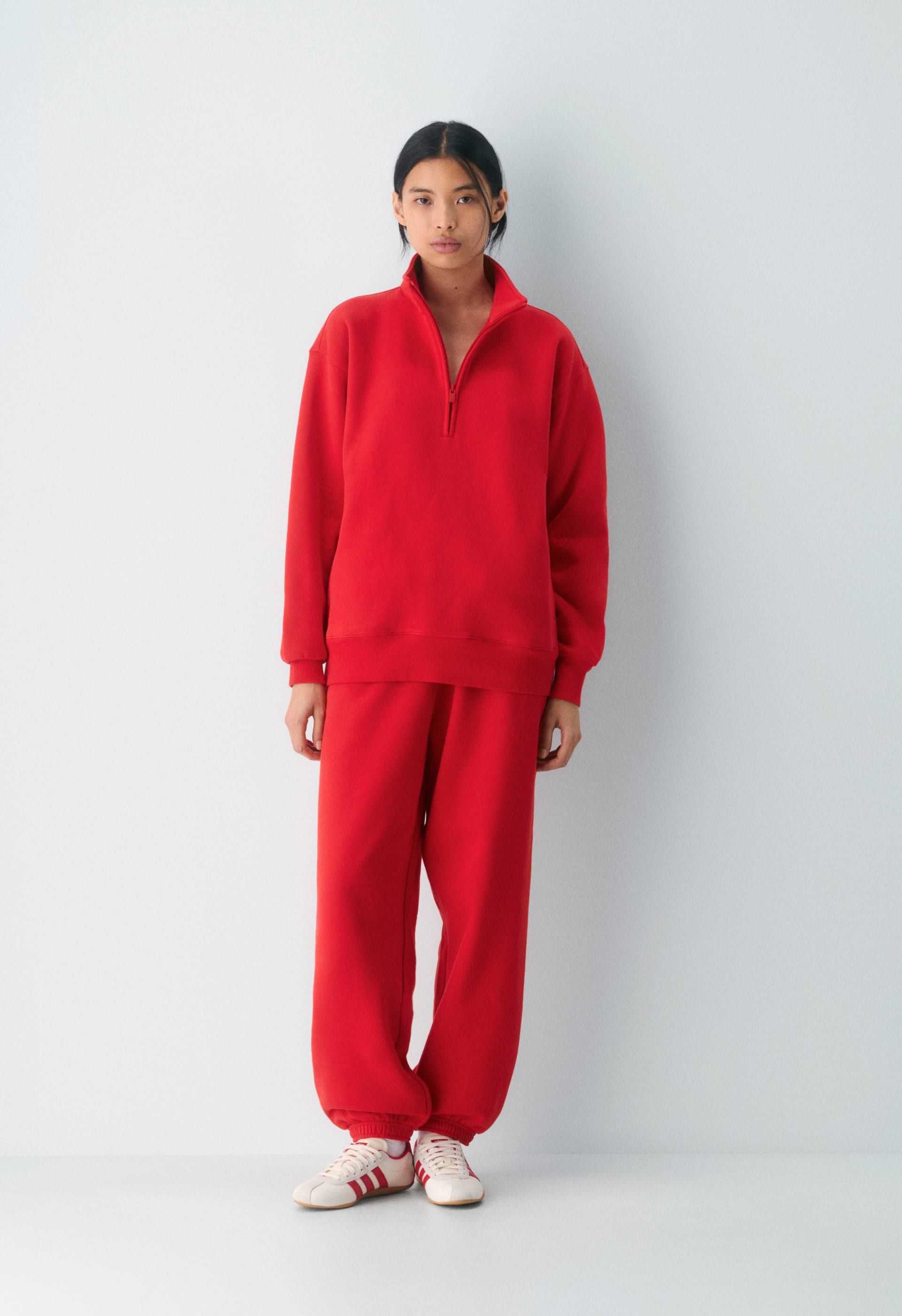 Cozy Sweatfleece Boyfriend 1/2 Zip Sweatshirt