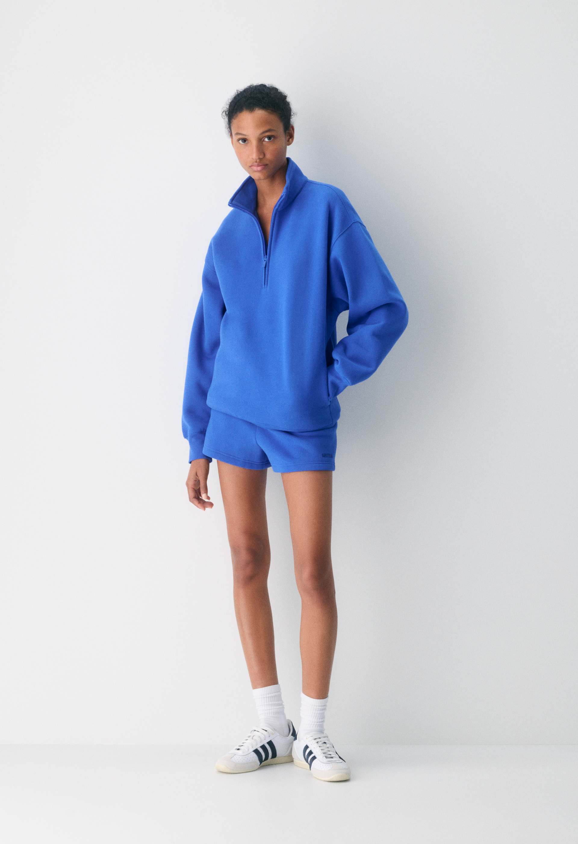 Cozy Sweatfleece Boyfriend 1/2 Zip Sweatshirt