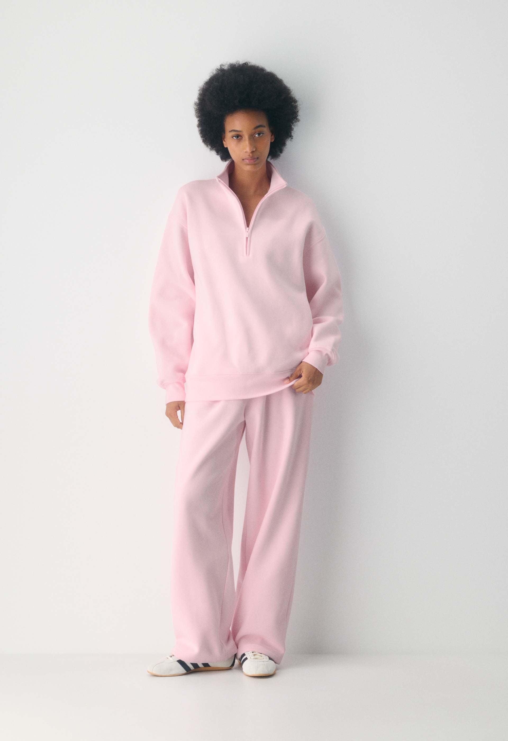 Cozy Sweatfleece Boyfriend 1/2 Zip Sweatshirt