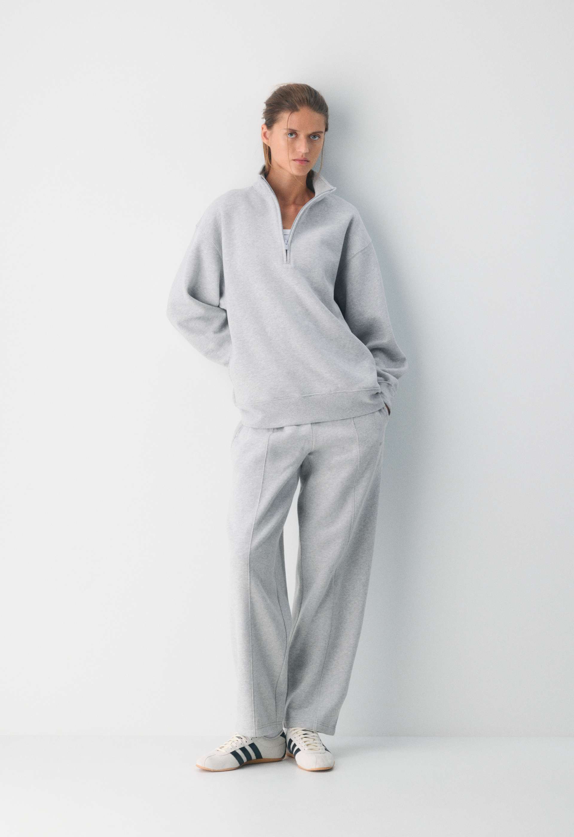 Cozy Sweatfleece Boyfriend 1/2 Zip Sweatshirt