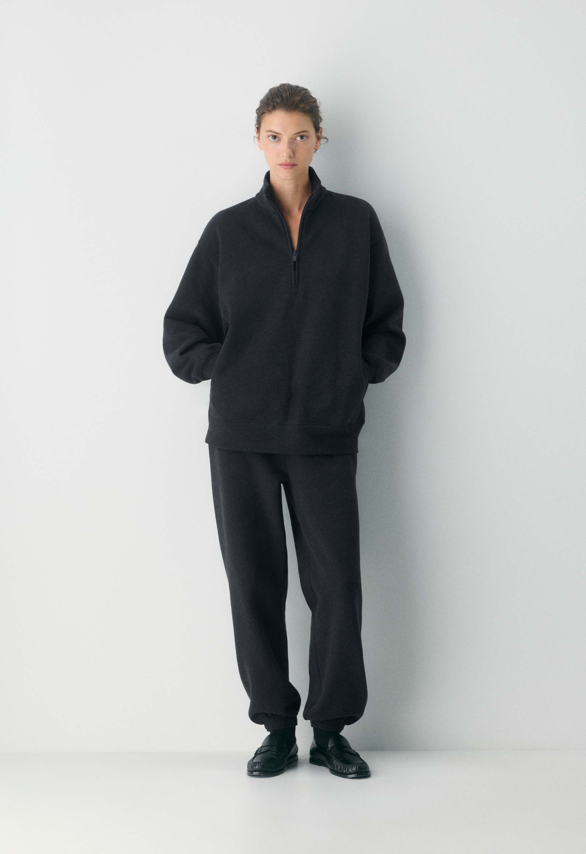 Cozy Sweatfleece Boyfriend 1/2 Zip Sweatshirt