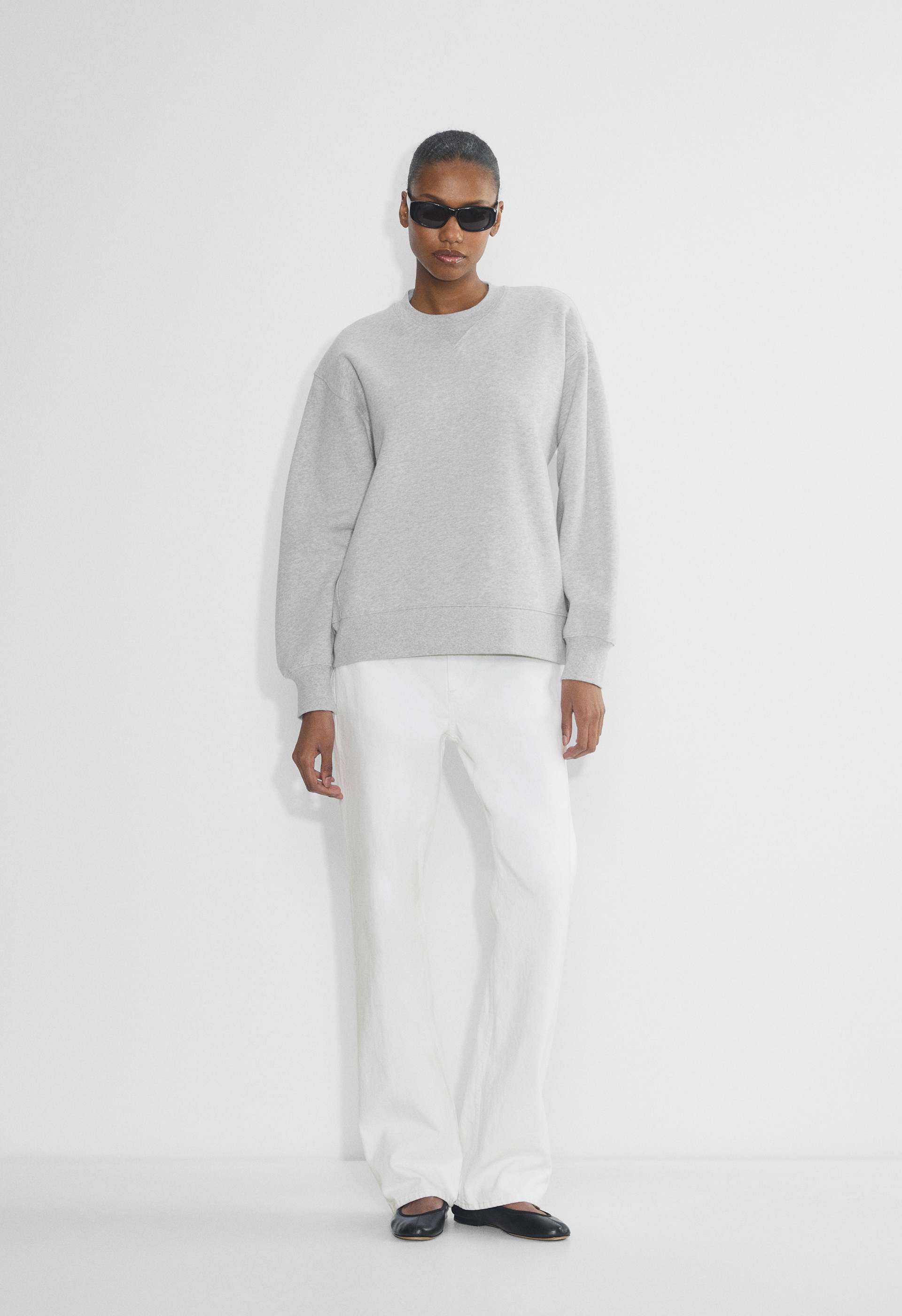 Cozy Sweatfleece Boyfriend Crew Sweatshirt