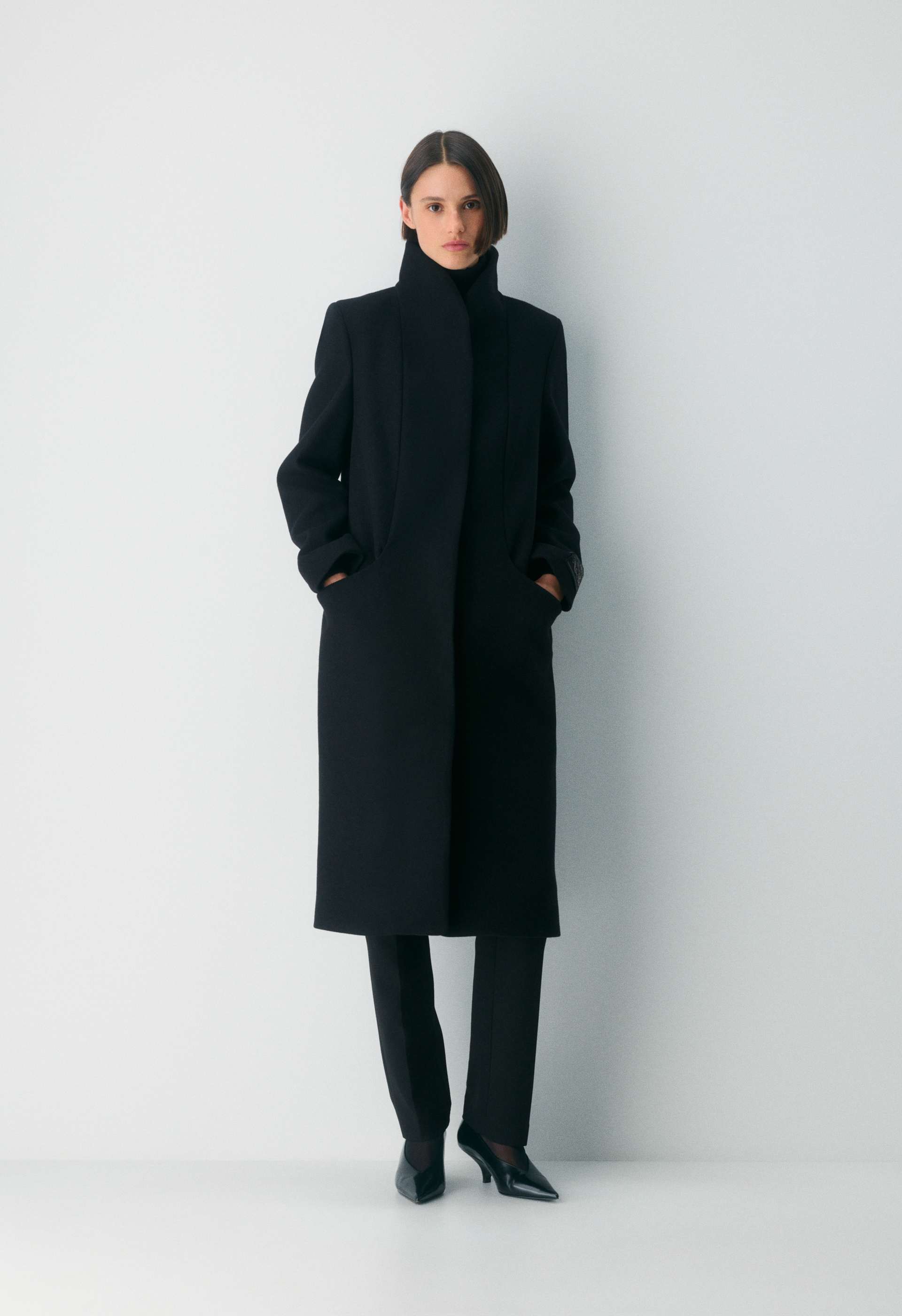 The Cocoon Long Coat - Luxe Wool Cashmere