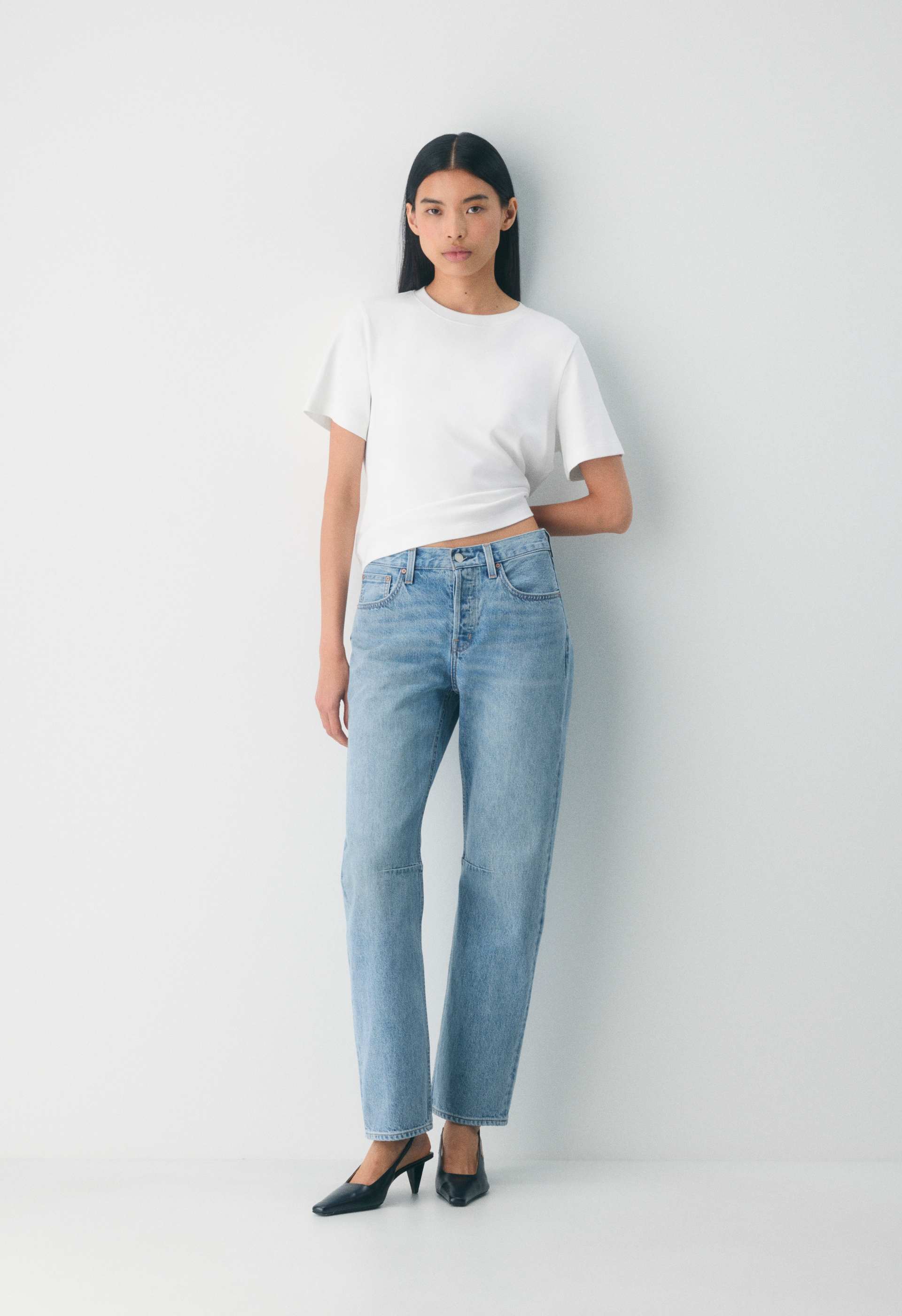 Denim Forum The '90s Mid-rise Loose Tapered Jean