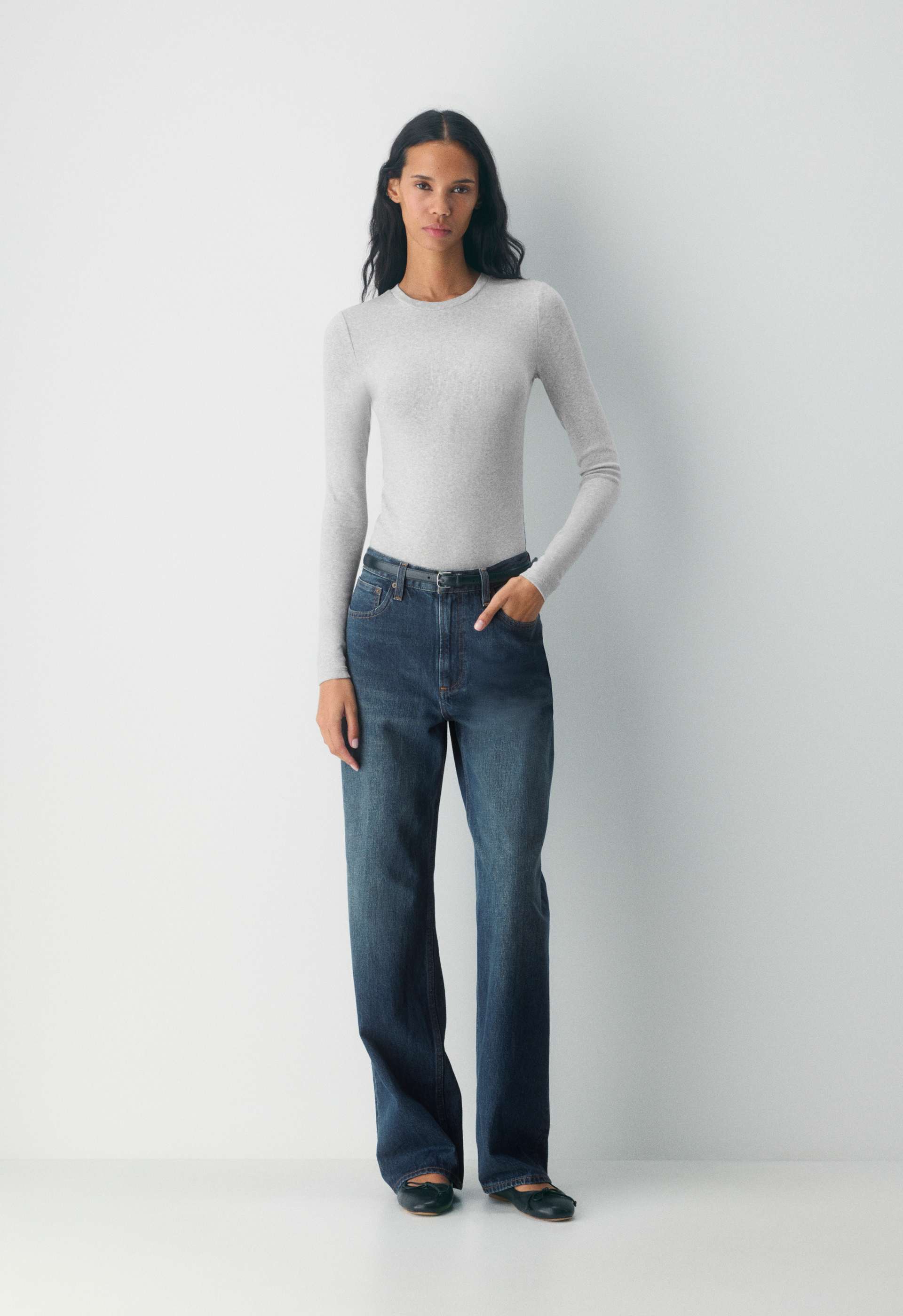 HomeStretch™ Rib Crew Bodysuit