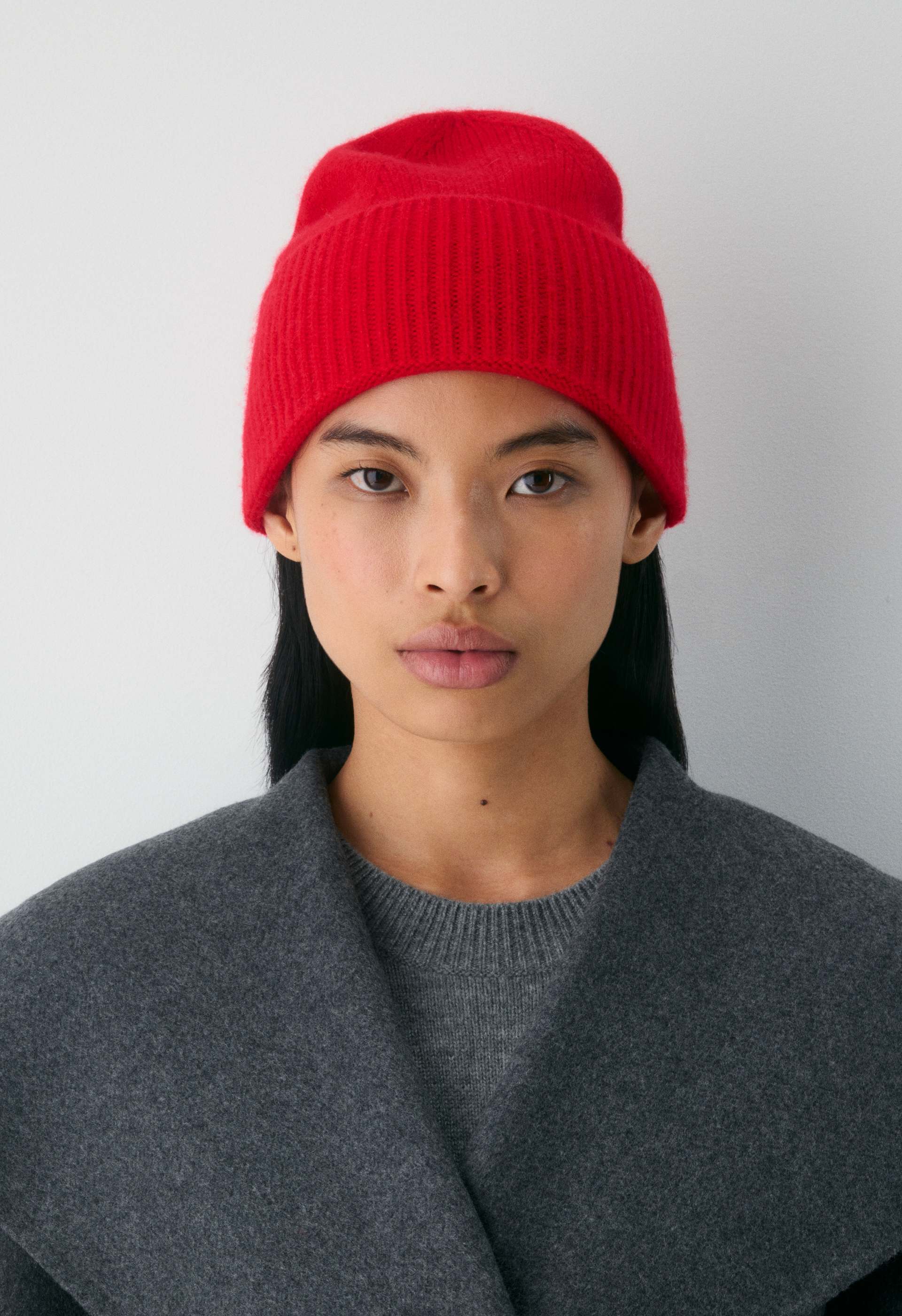 Phenix Red Cashmere Jersey Knit Beanie Hat Luxury Winter Cap OS NWT PHENIX 100% Cashmere Jersey Hat & PHENIX | Mercari main image 2