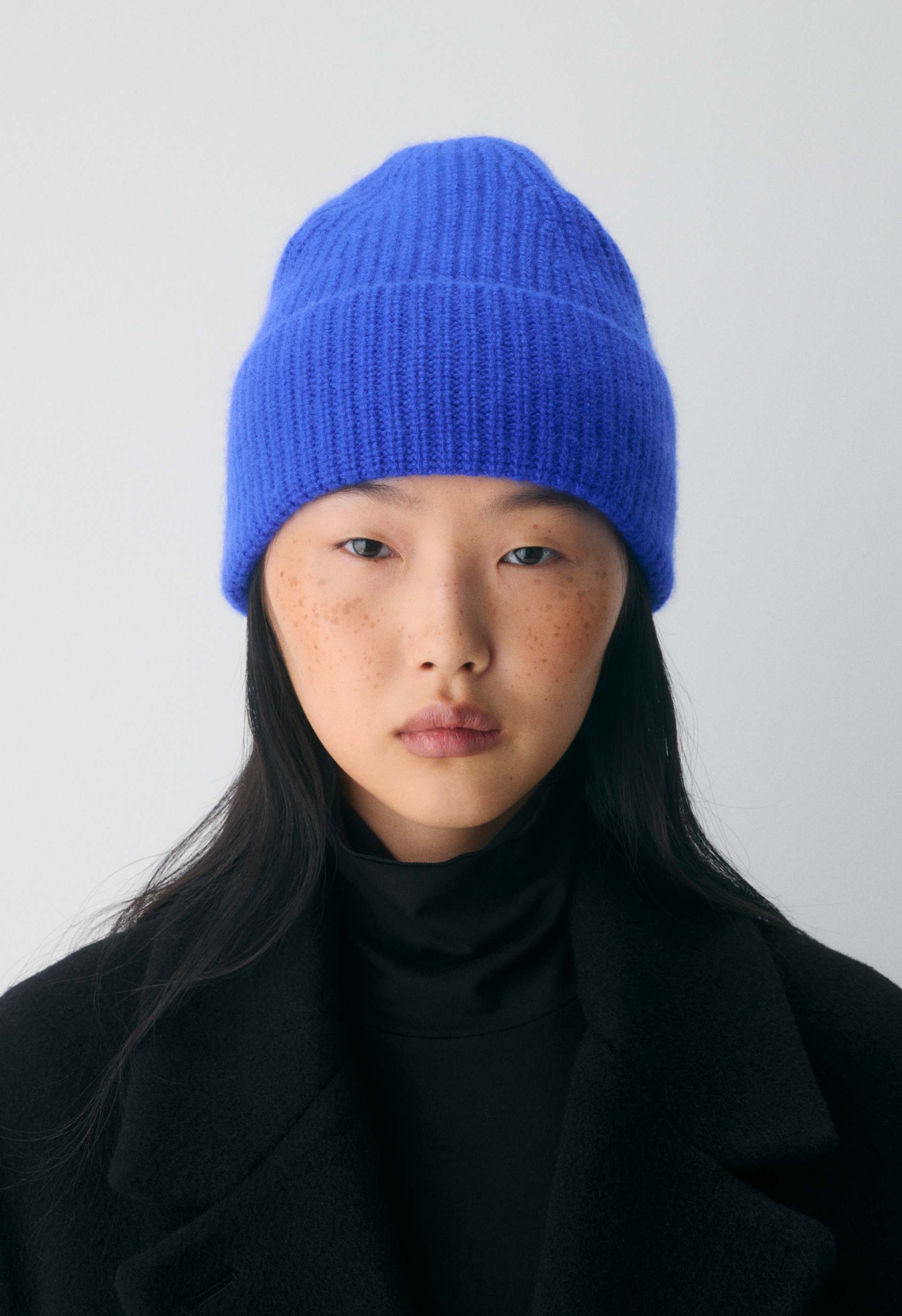 Cashmere Rib Beanie