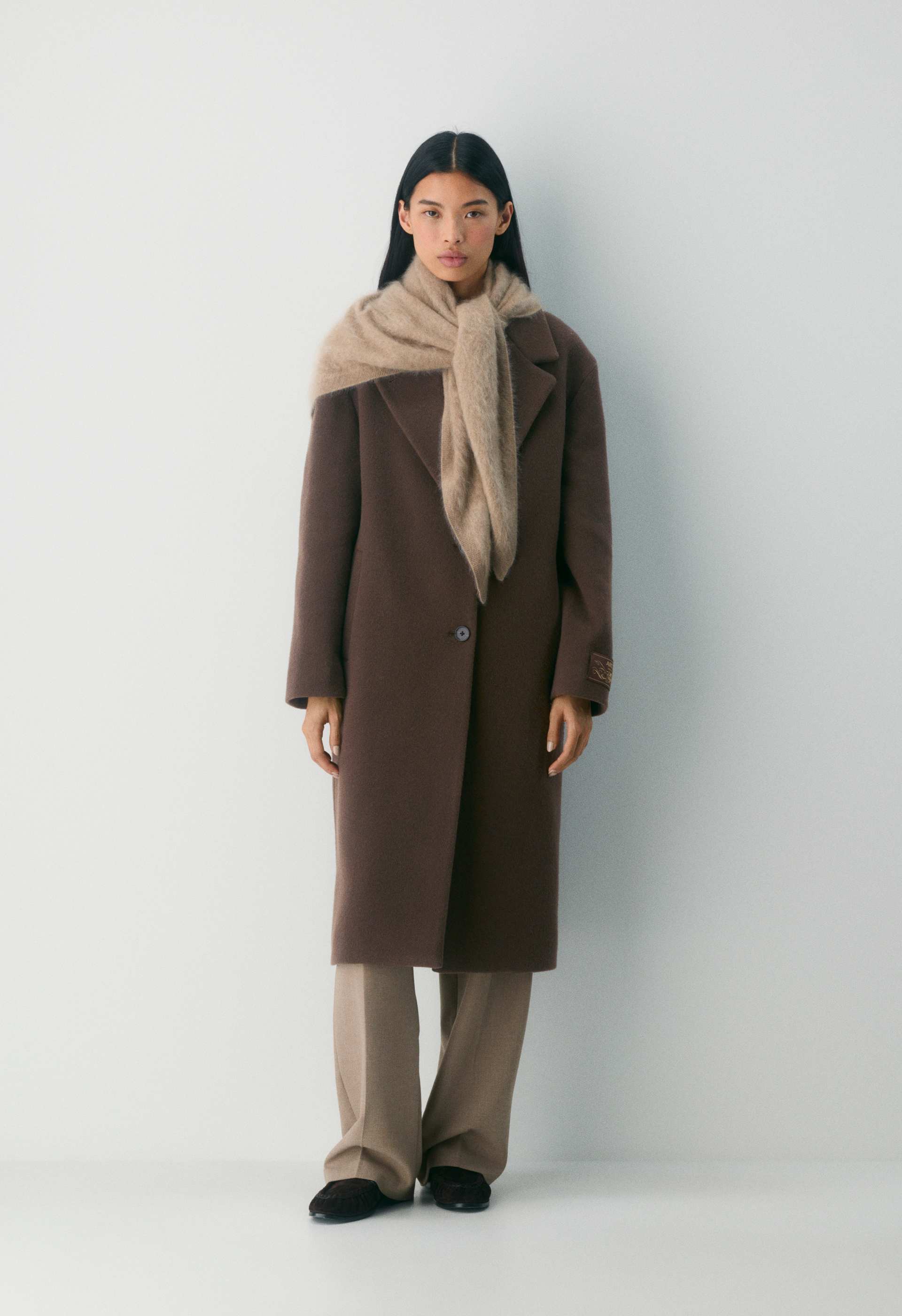 Brushed Cashmere Triangle Scarf | Aritzia US