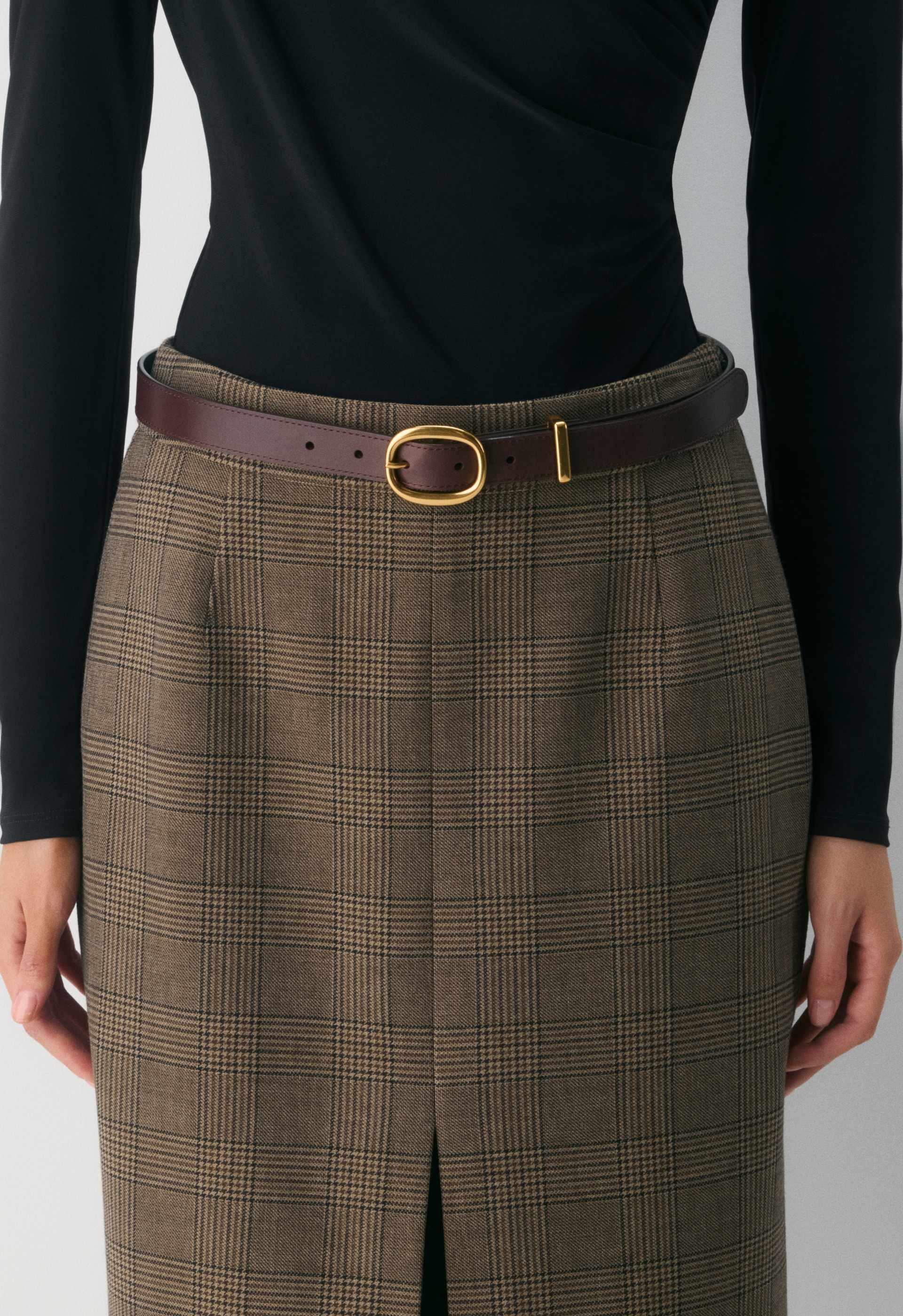 Lifetime Solid Brass Leather Belt