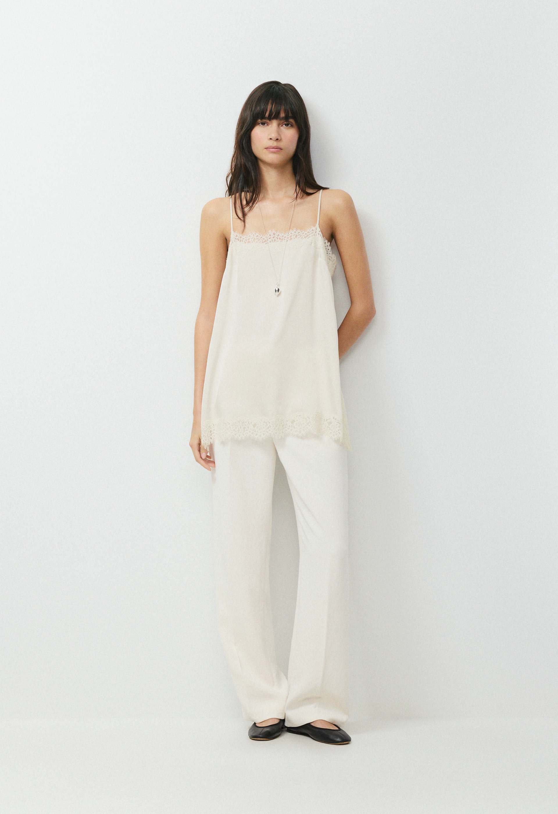 Serif Satin Camisole | Aritzia US