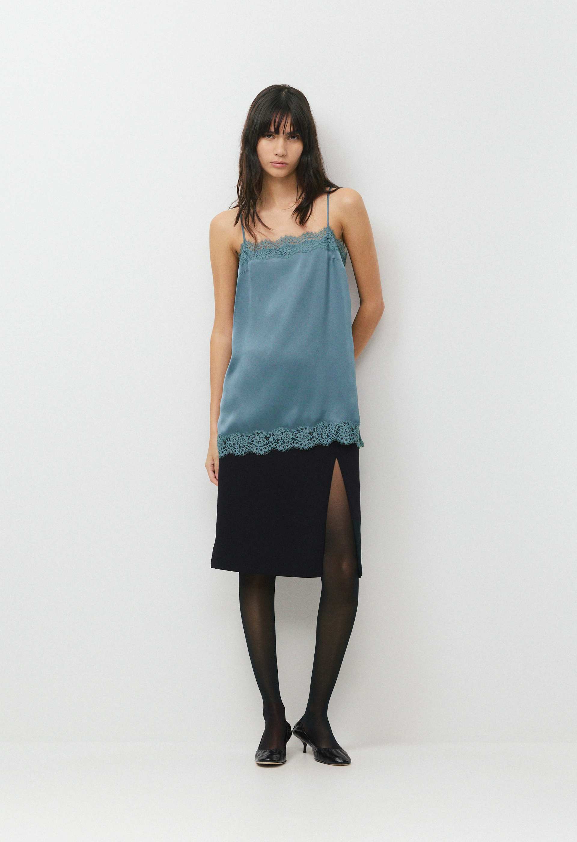 Serif Satin Camisole