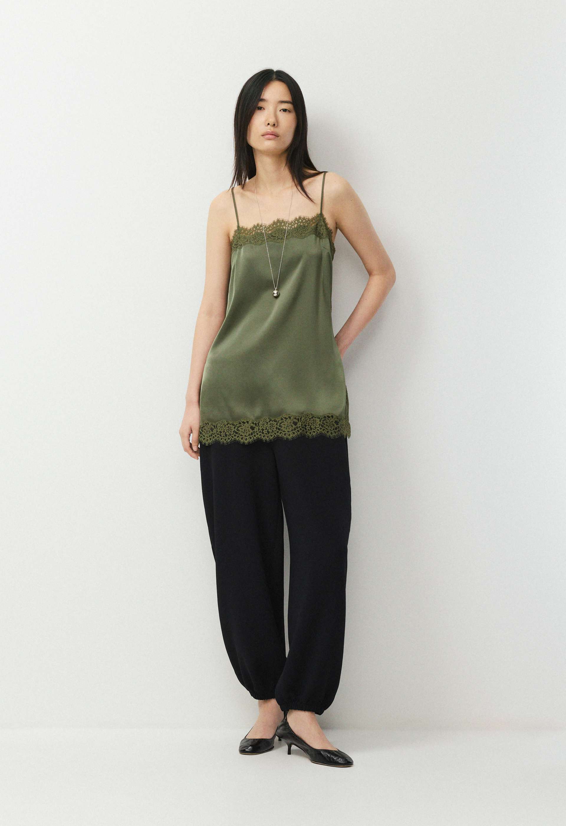 Serif Satin Camisole | Aritzia US