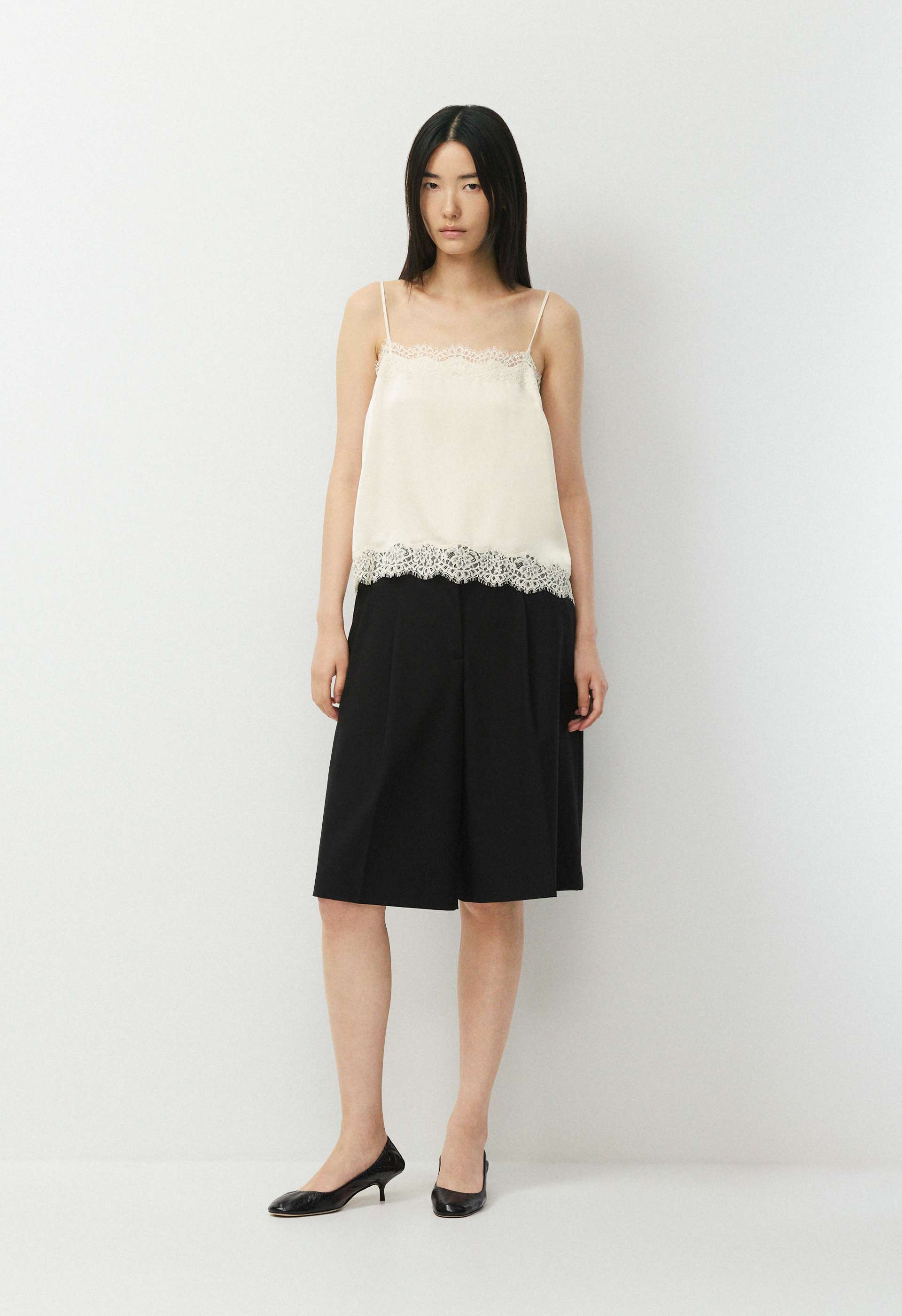 Serif Satin Waist Camisole