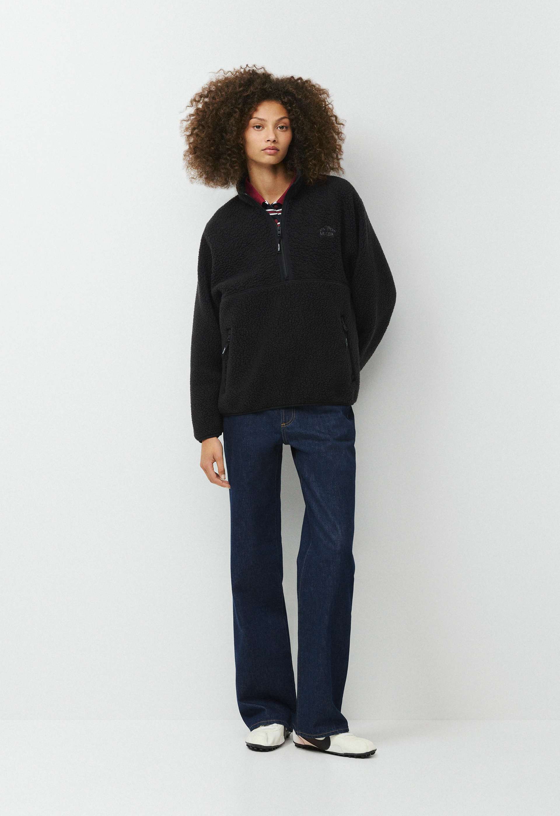 ennoy Polartec® City Fleece BLACKxBLACK Polartec® Thermal Pro™ Highlands Hip Mockneck | Aritzia US