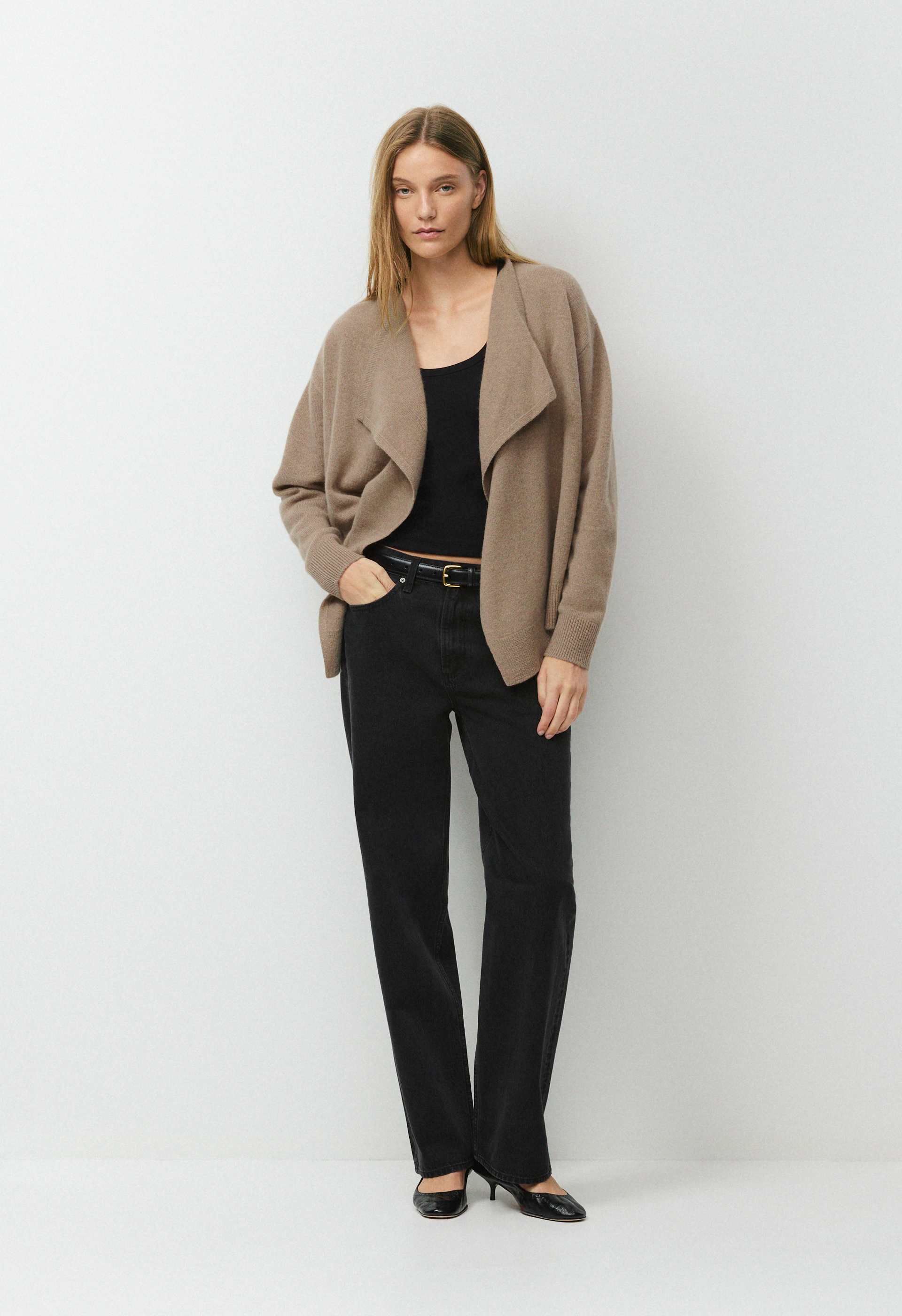 ESSENTIAL CASHMERE IMPASTO CARDIGAN