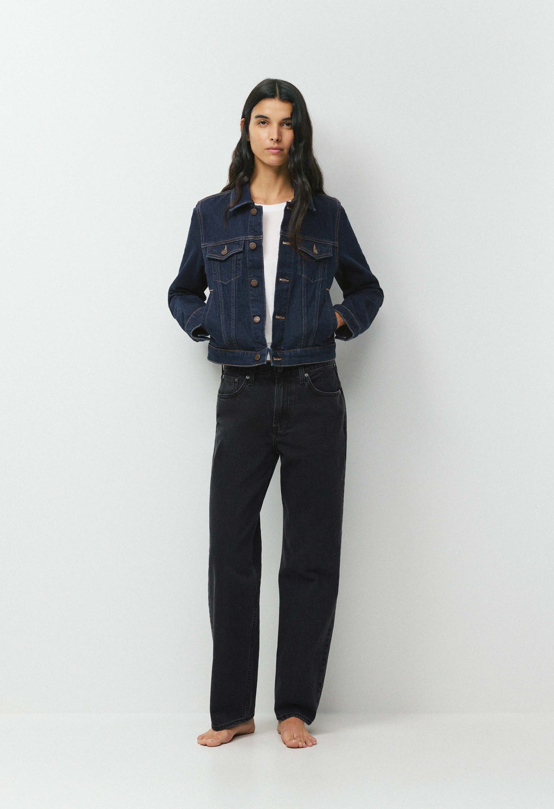 Denim Forum Toni Shrunken Denim Jacket