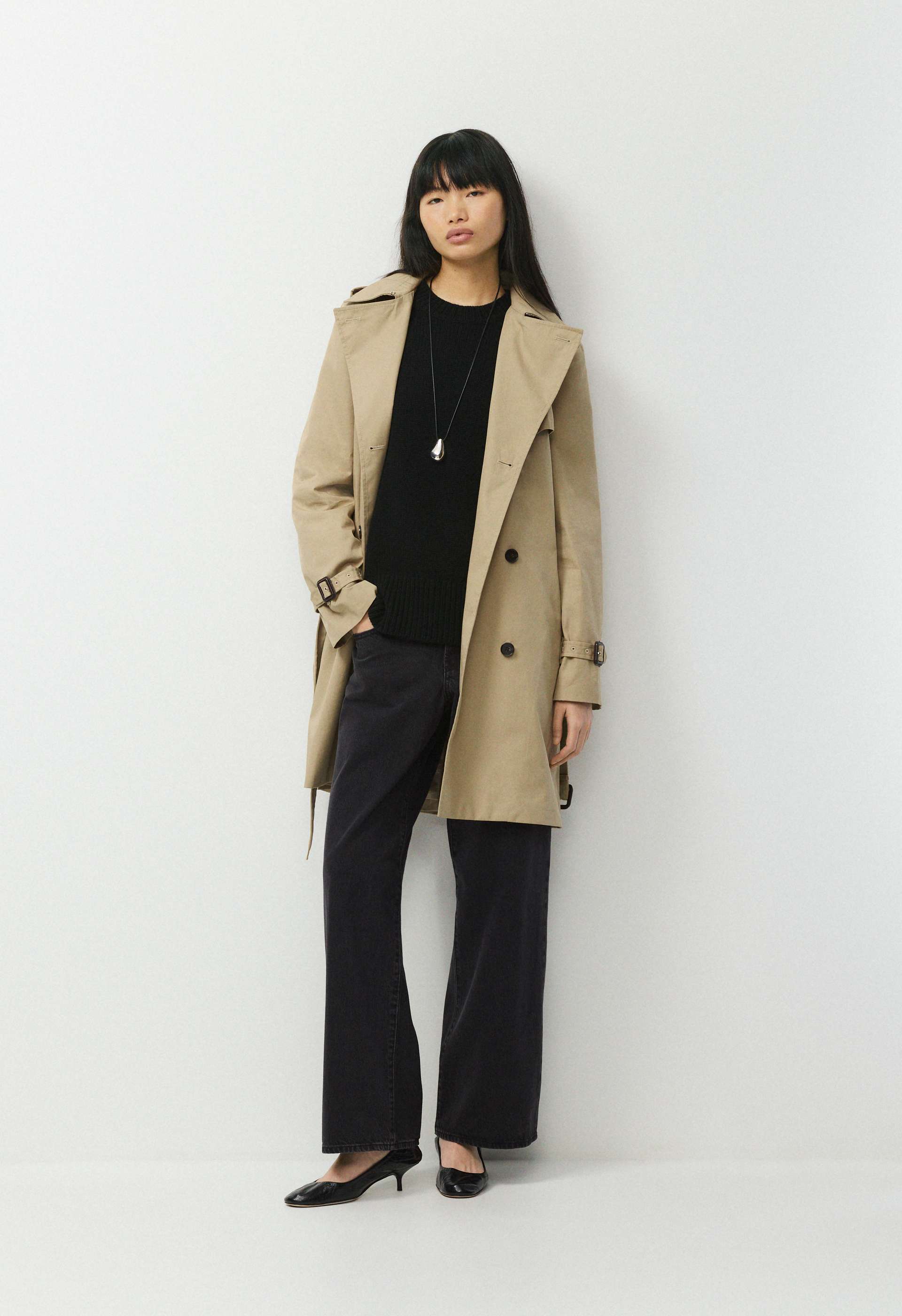 The Finch Mid Trench Coat - City Twill