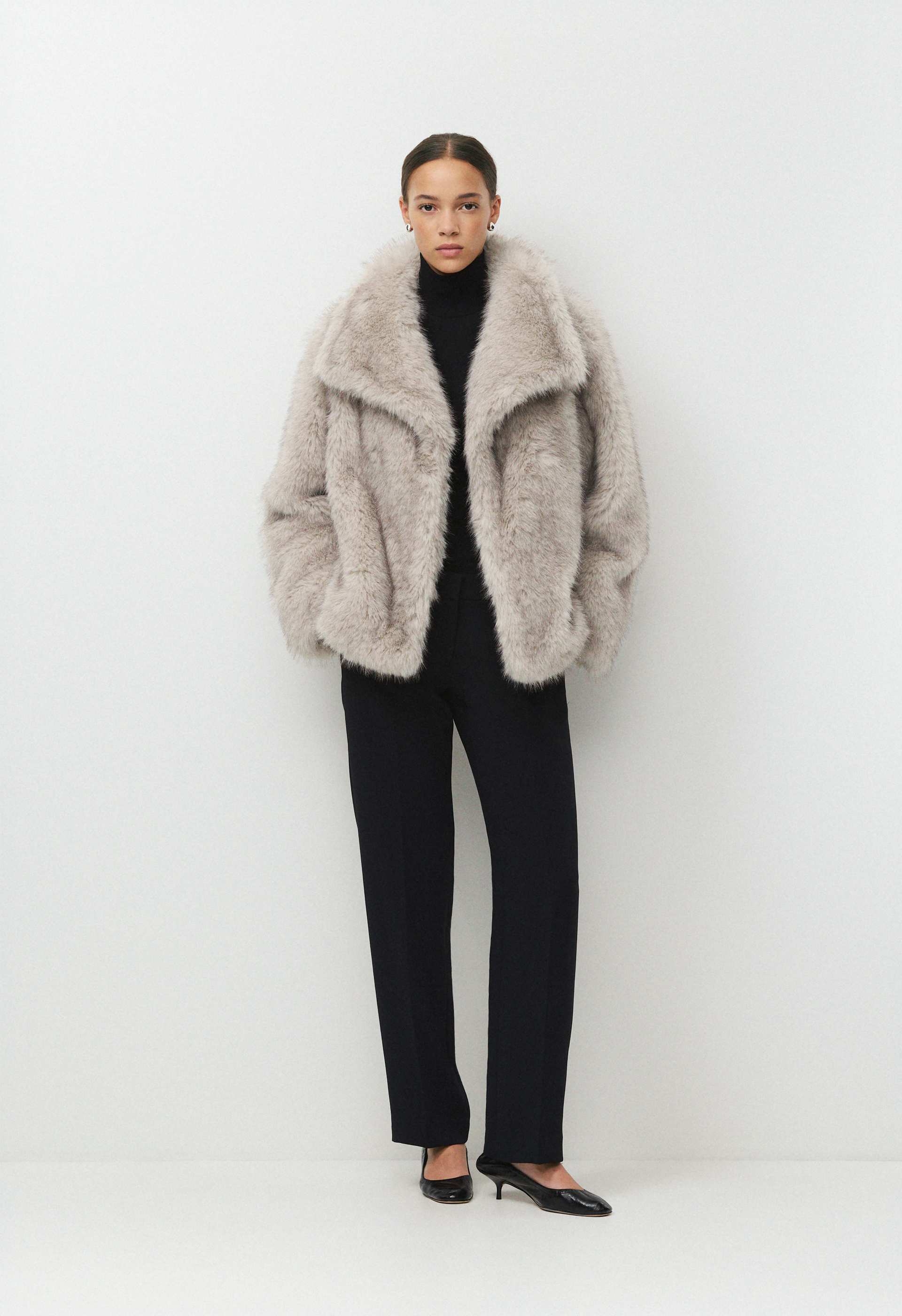 St. Moritz Coat - Arctic Faux Fur
