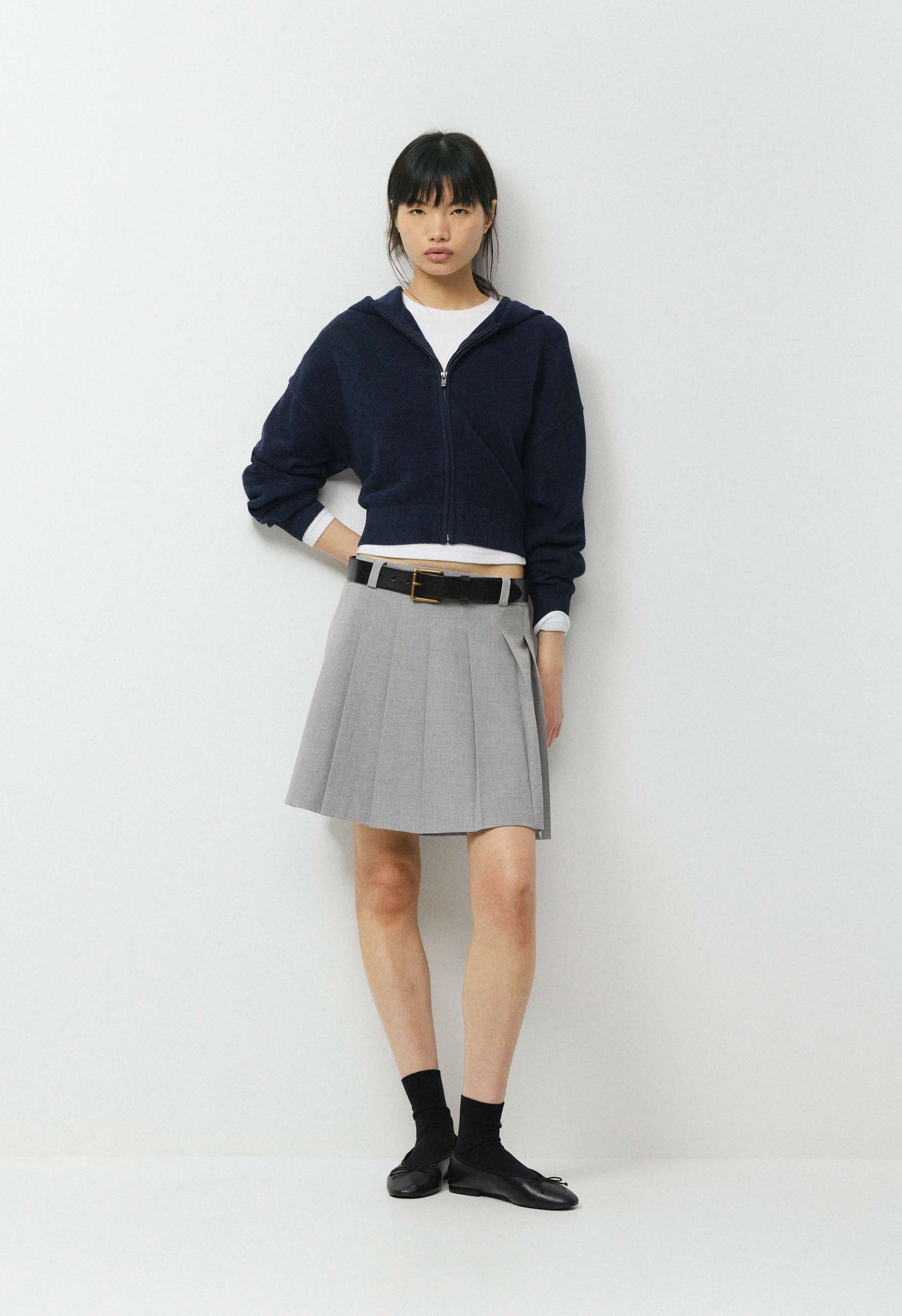 OLIVE MIDI SKIRT