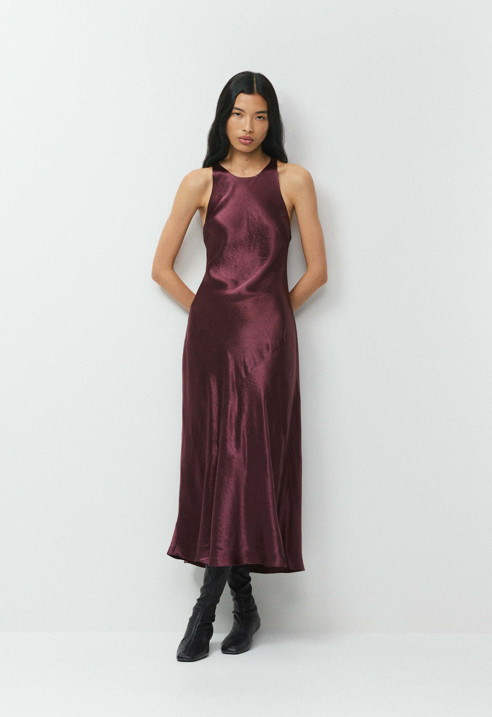 Windswept Satin Dress