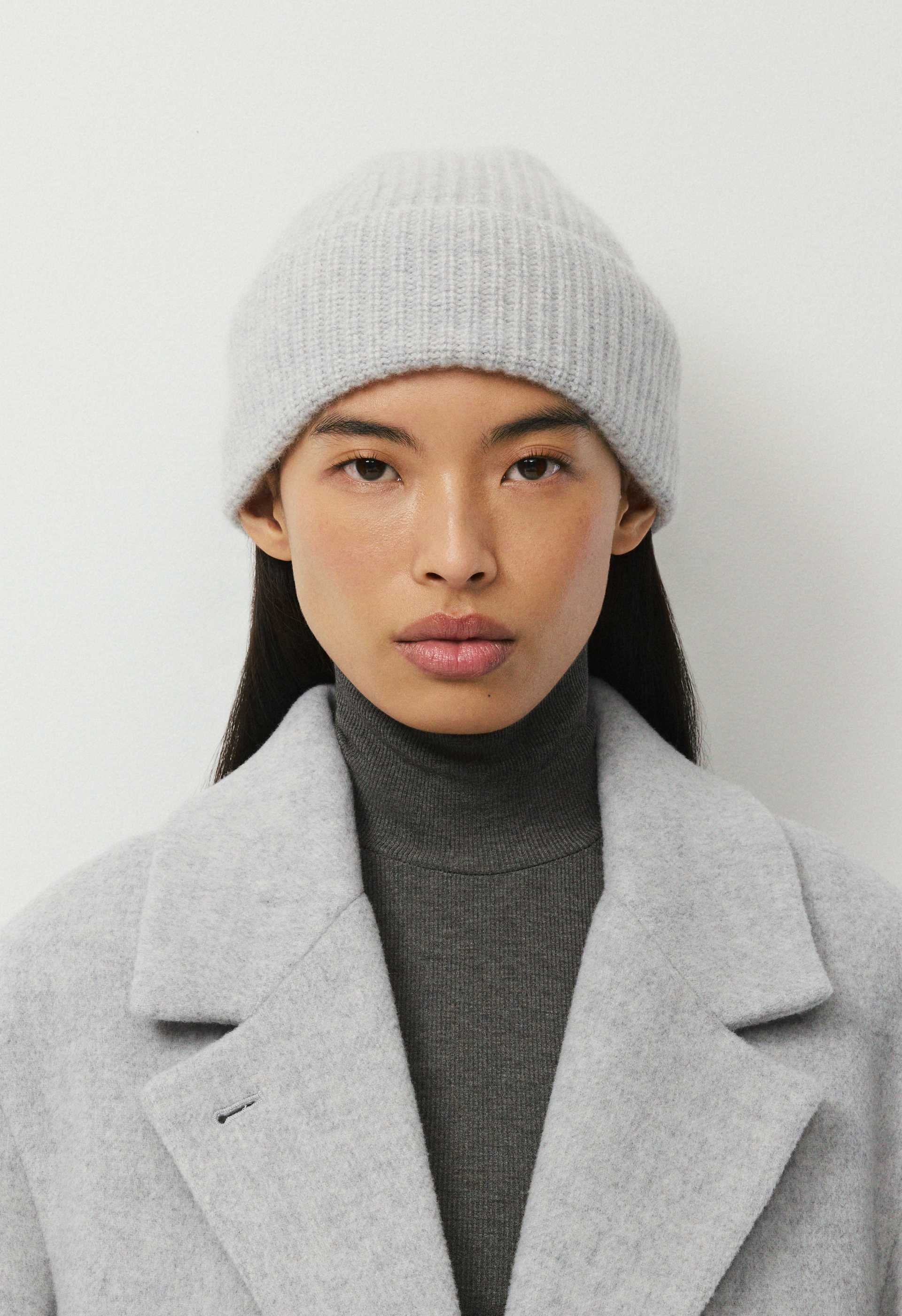 Sashiki サシキ Baby Cashmere knit cap Gray Baby Cashmere Crew