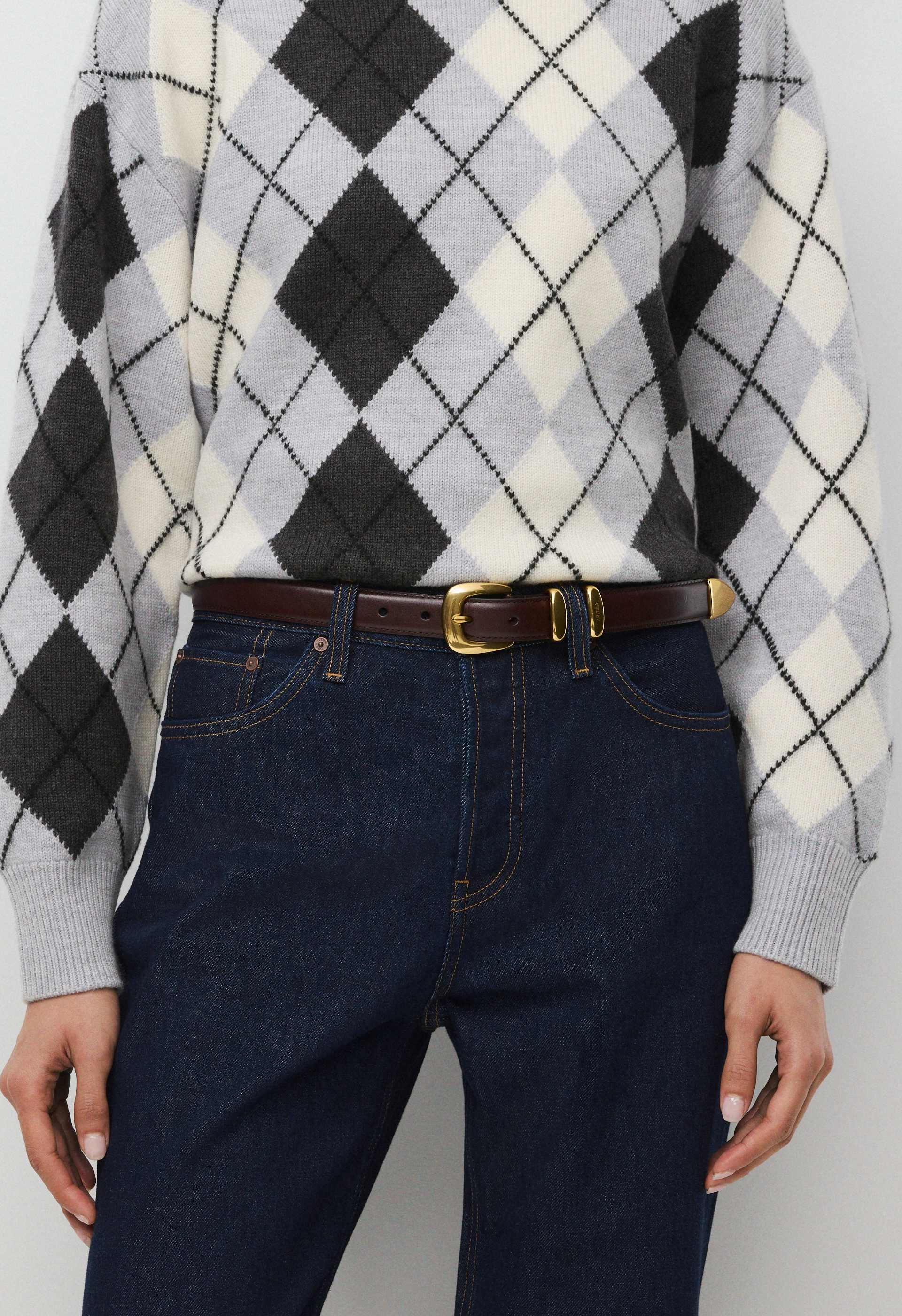 Legendary Solid Brass Leather Belt