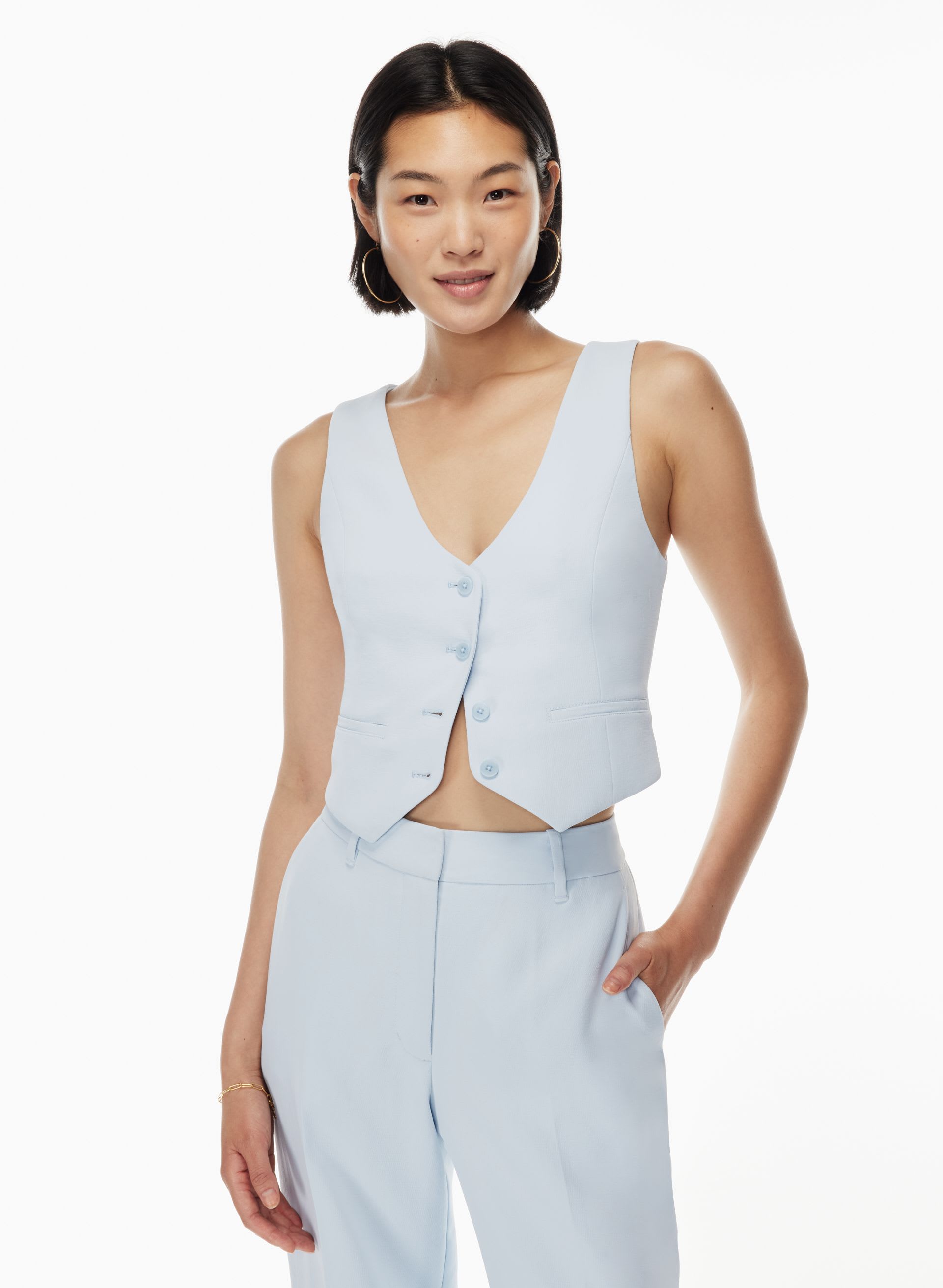 ARGUE BREEZE LINEN VEST特別価格‼️ Desire Vest | Aritzia US