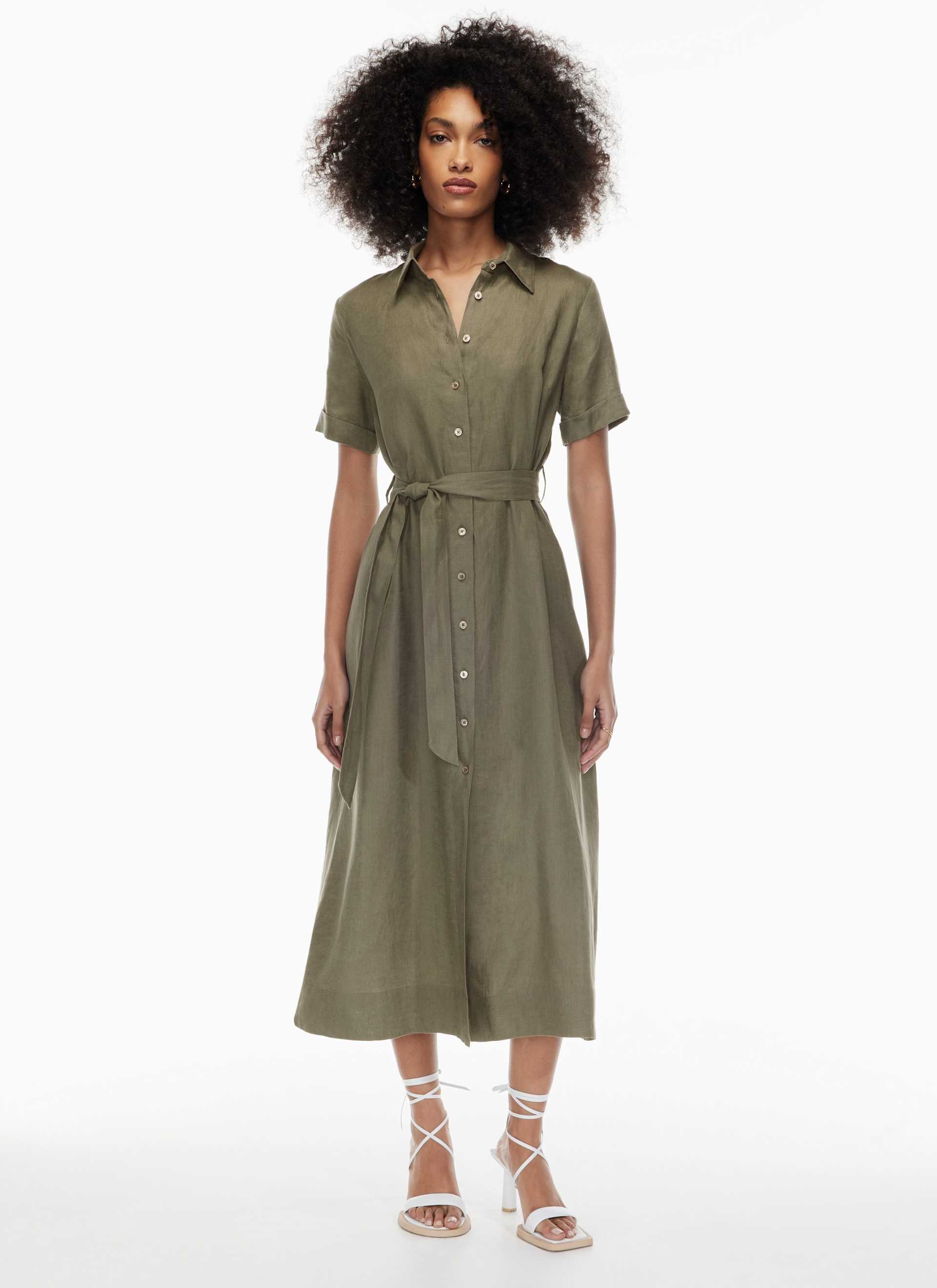 eleta linen dress Eleta Linen Mini Dress Aritzia