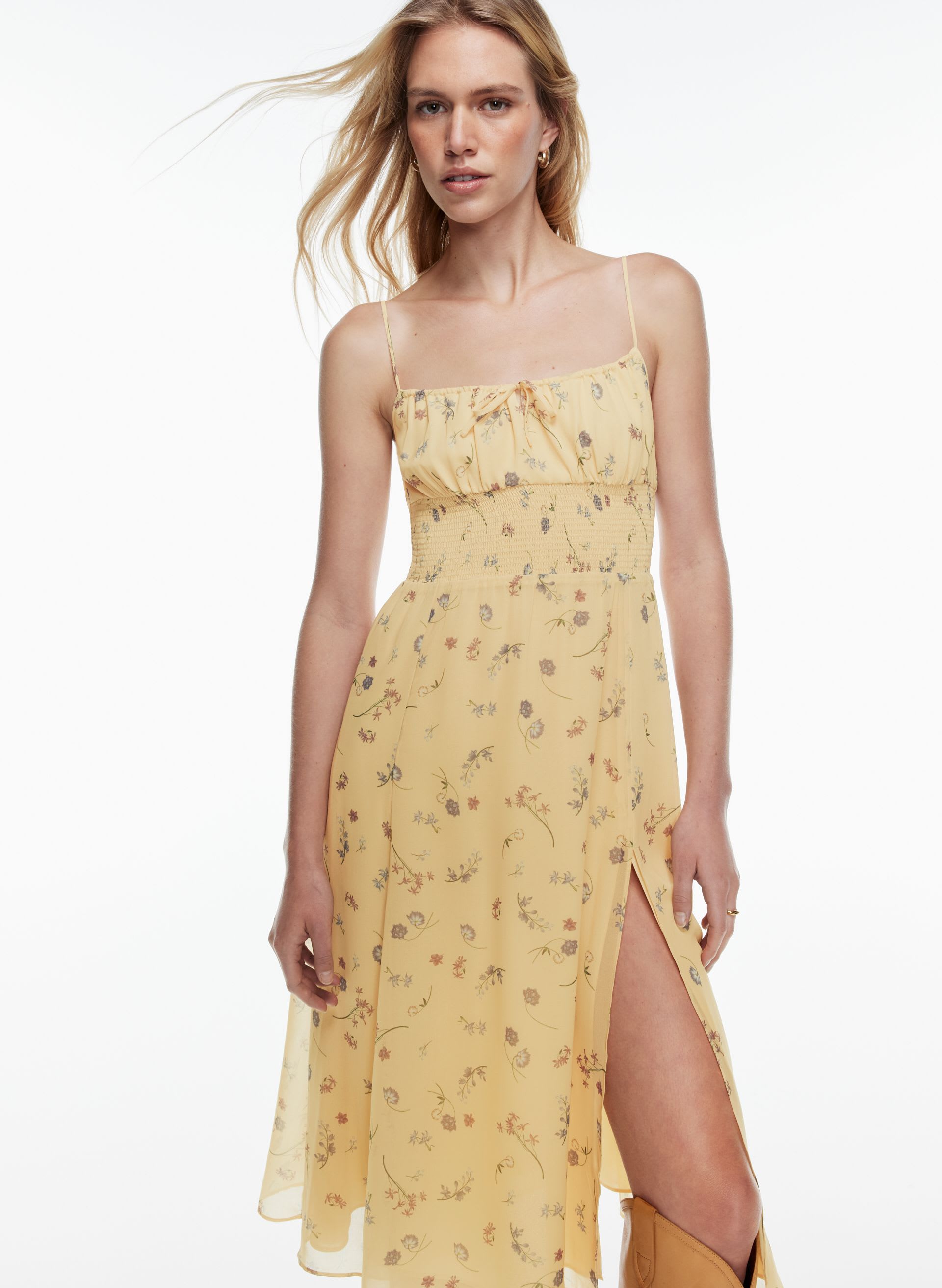 light blue wrap dress midi Blue Floral Wrap Midi Dress - Long Sleeve Dresses