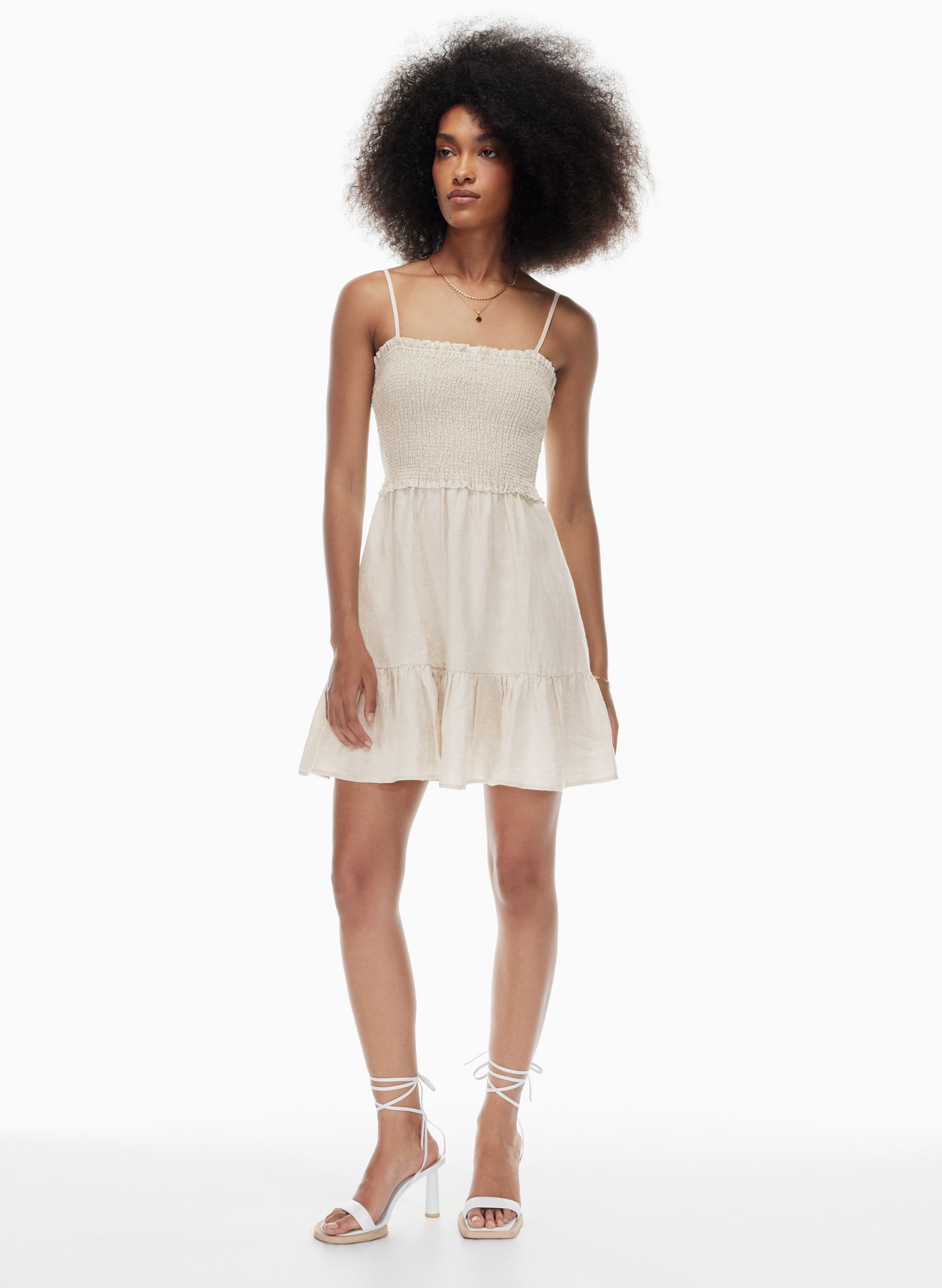 Tempest Linen Sleeveless Mini Dress | Aritzia US