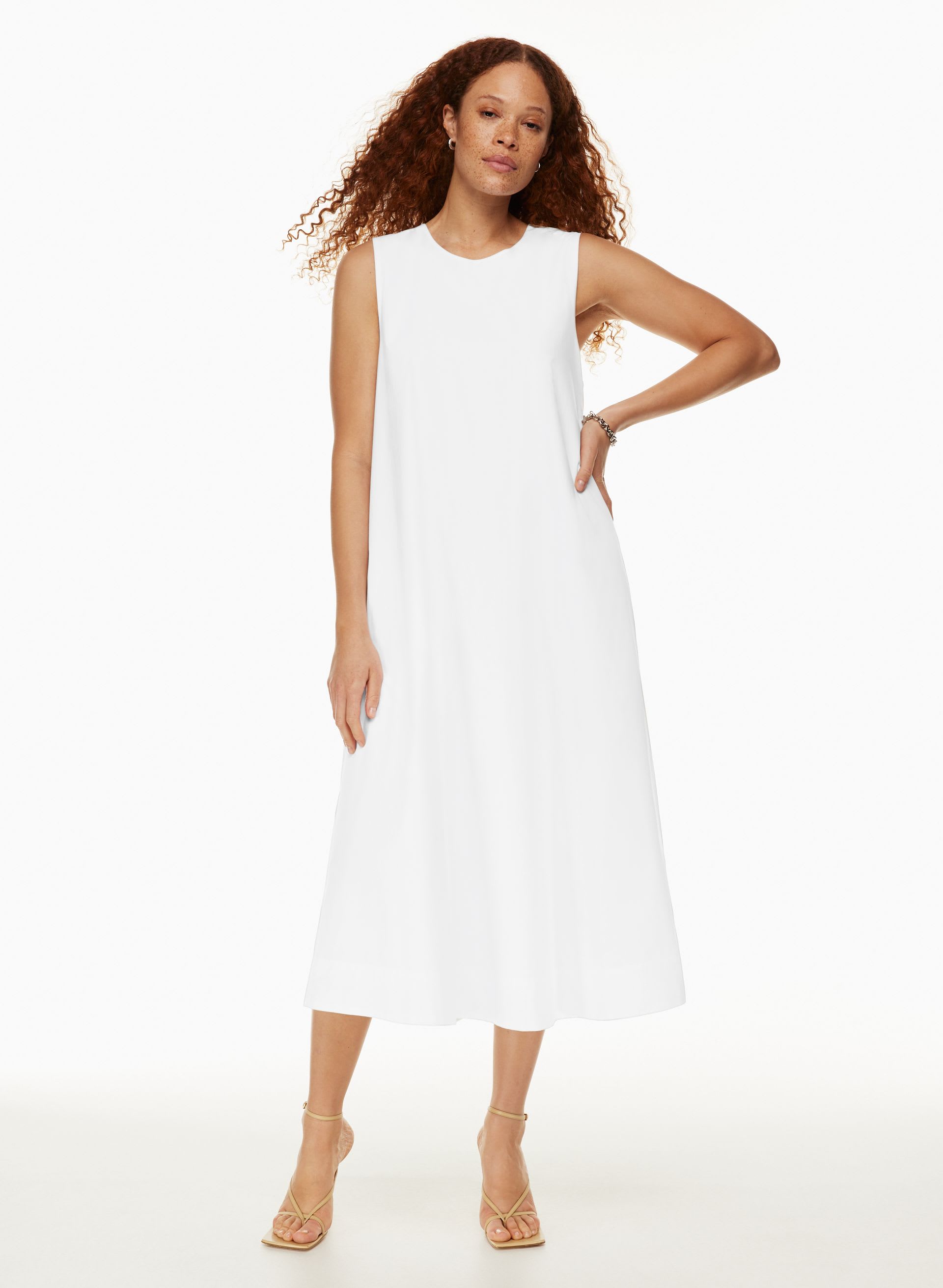 women's dresses white Chic White Midi Dress