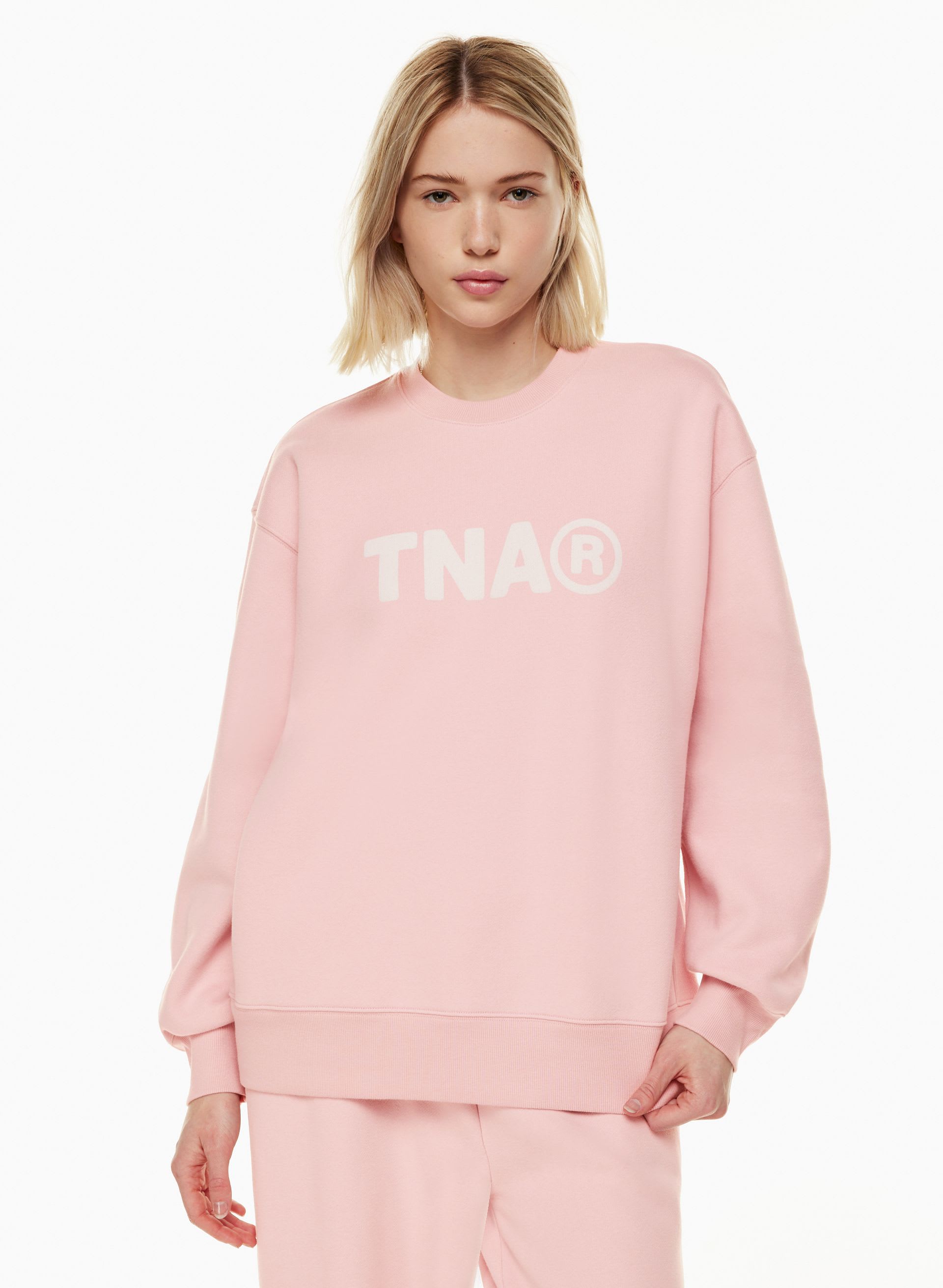 Cozy Fleece Boyfriend Crew Sweatshirt | Aritzia US