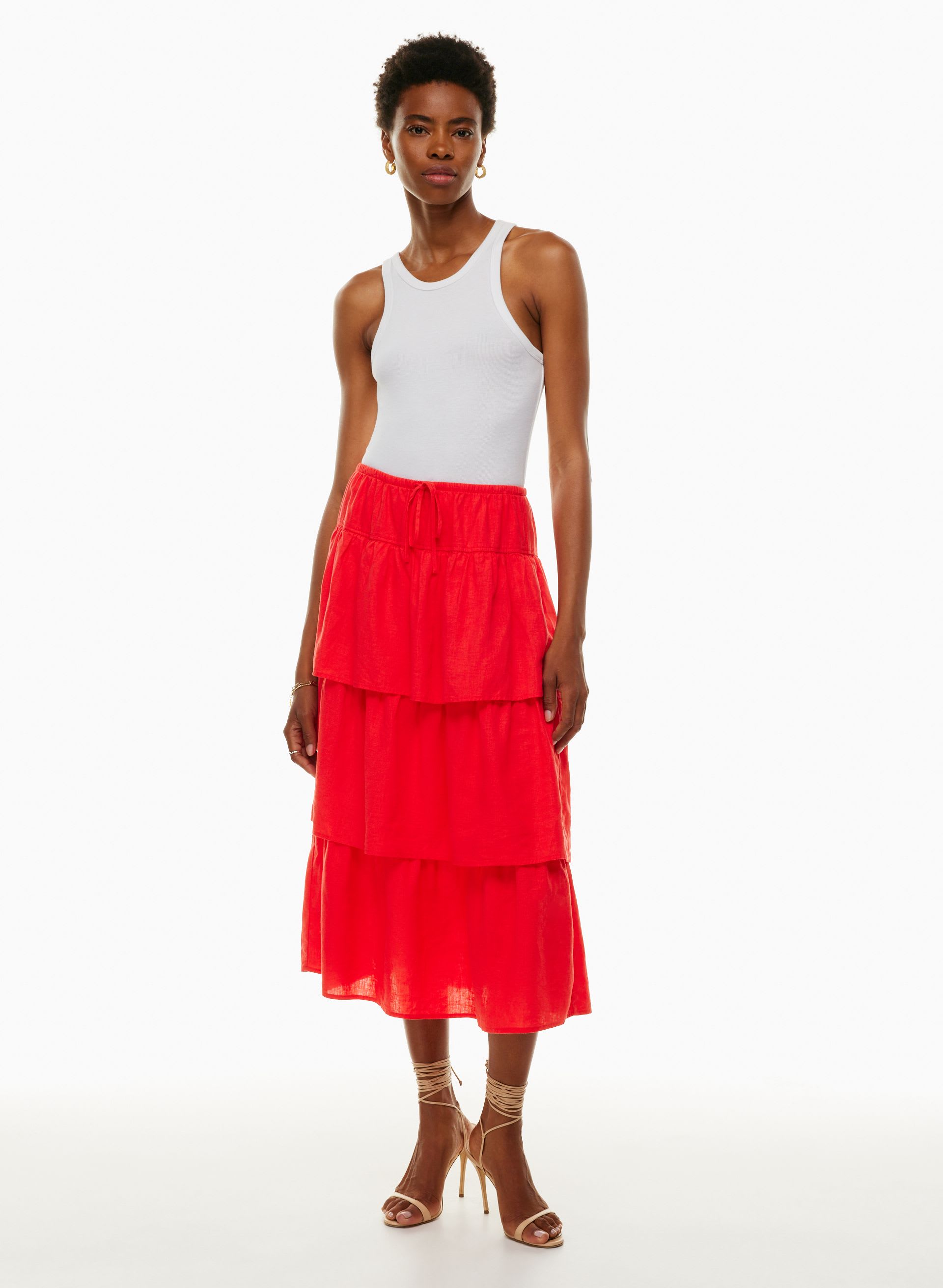 Century Linen Skirt | Aritzia US