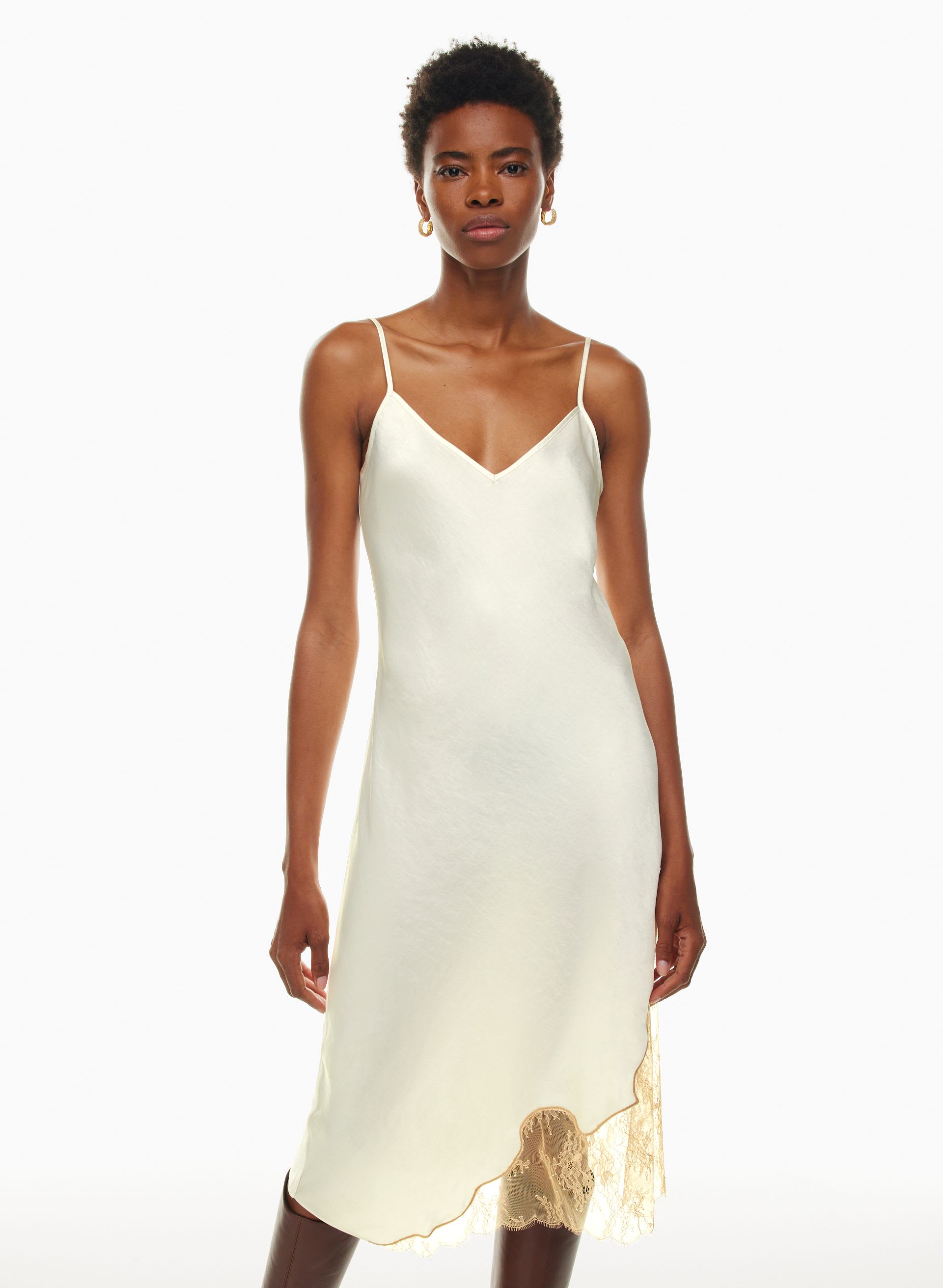 Sonnet Satin Dress | Aritzia CA