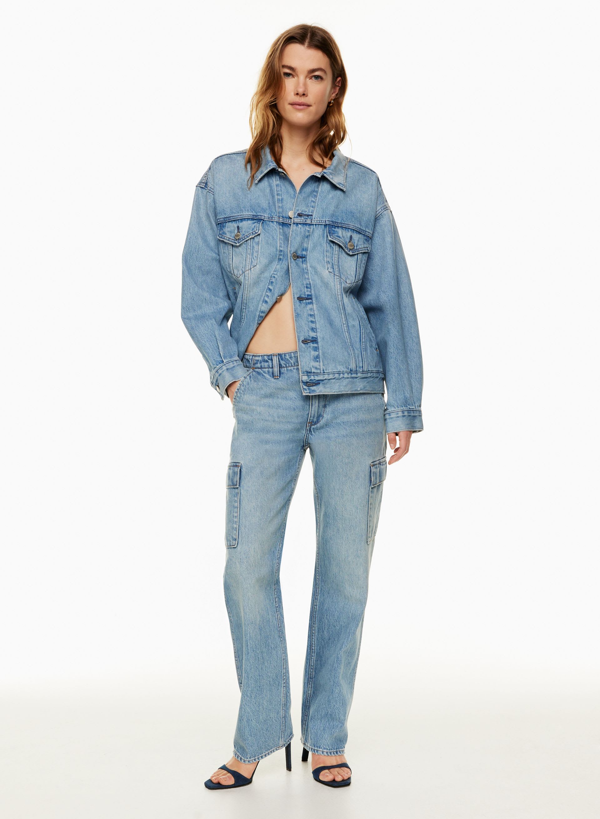 Denim Forum The '90s Edie Lo-Rise Cargo Jean | Aritzia US