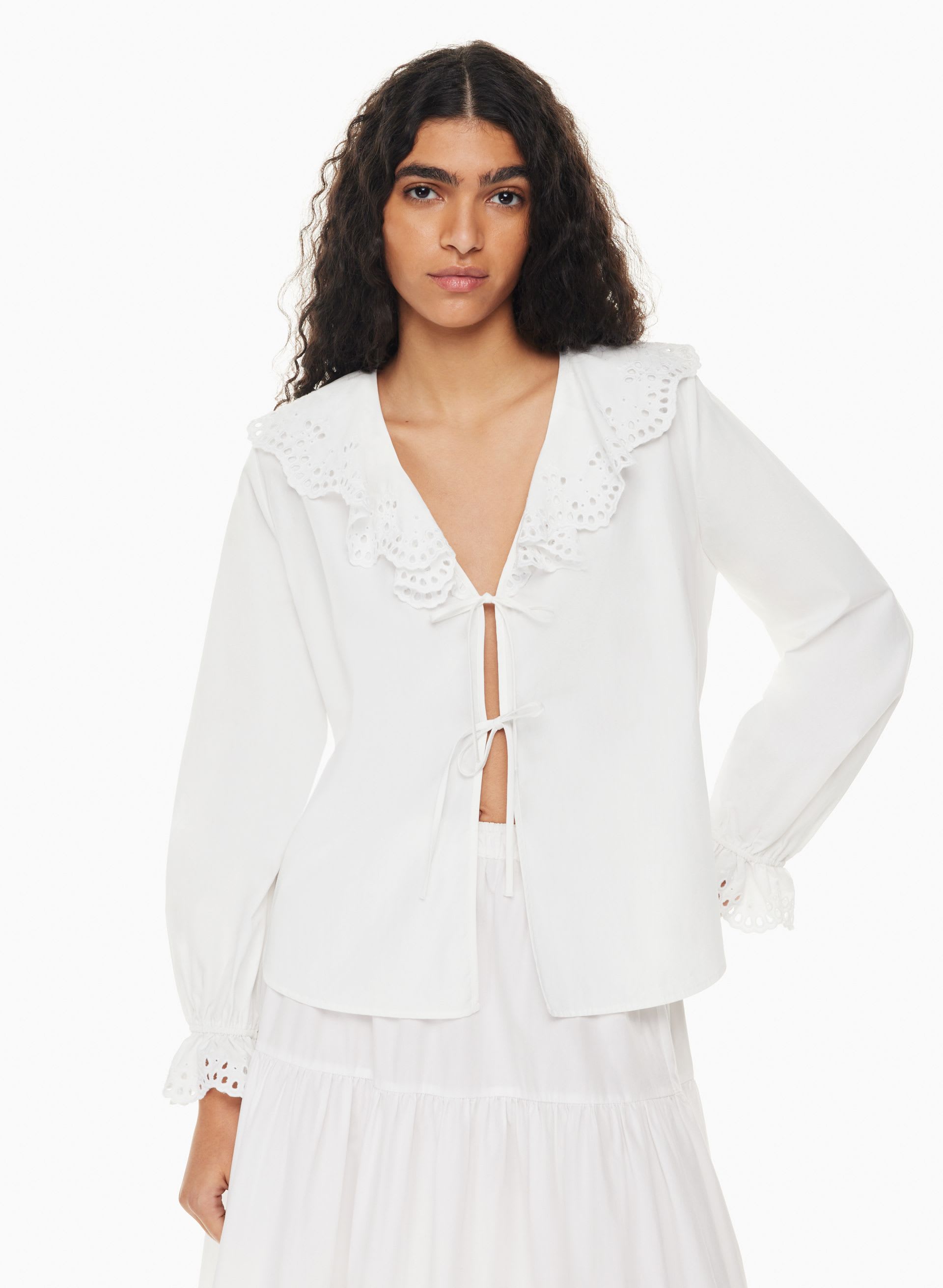 Carmela Poplin Blouse | Aritzia US