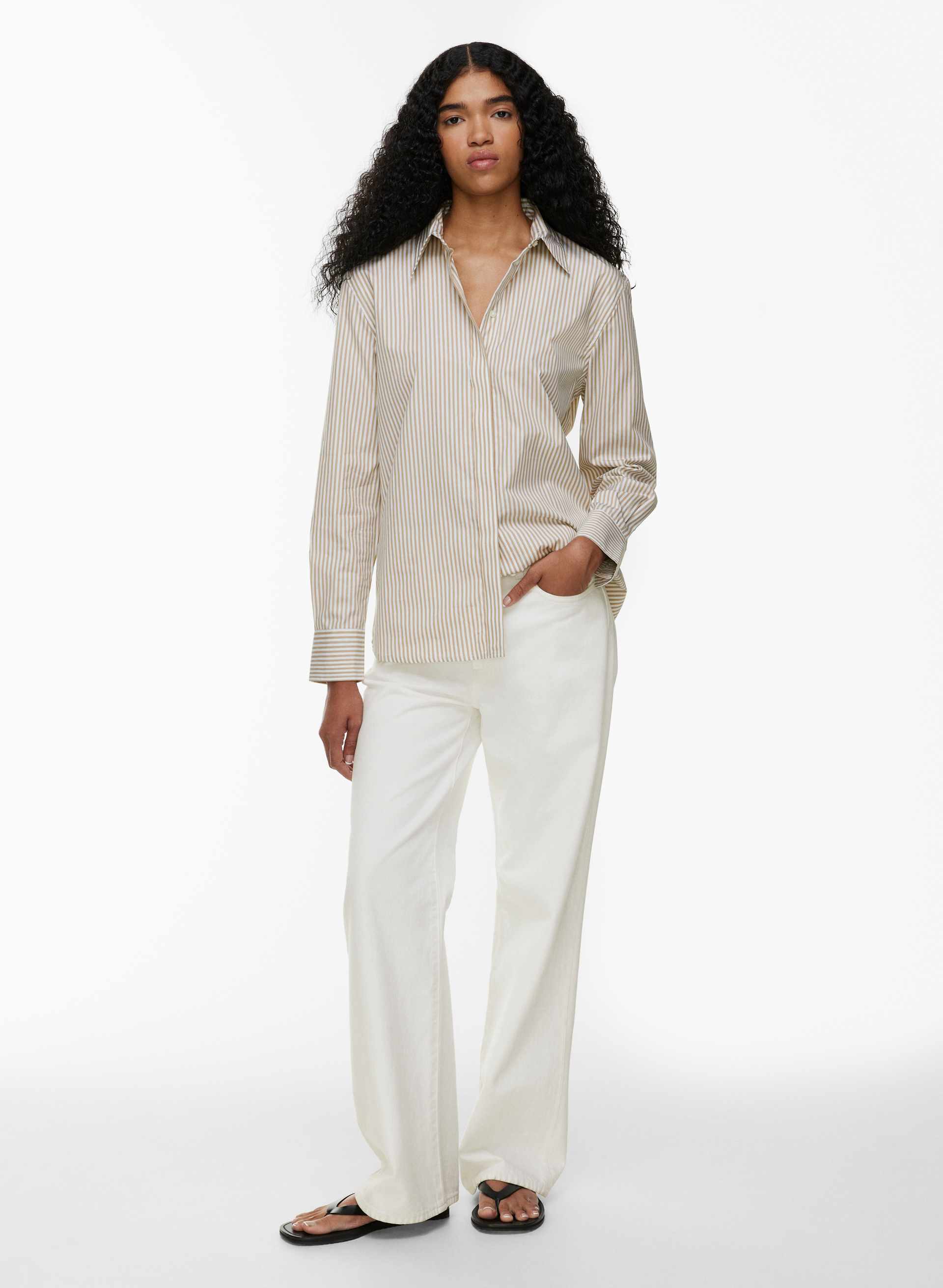 New Essential Relaxed Poplin Shirt | Aritzia US
