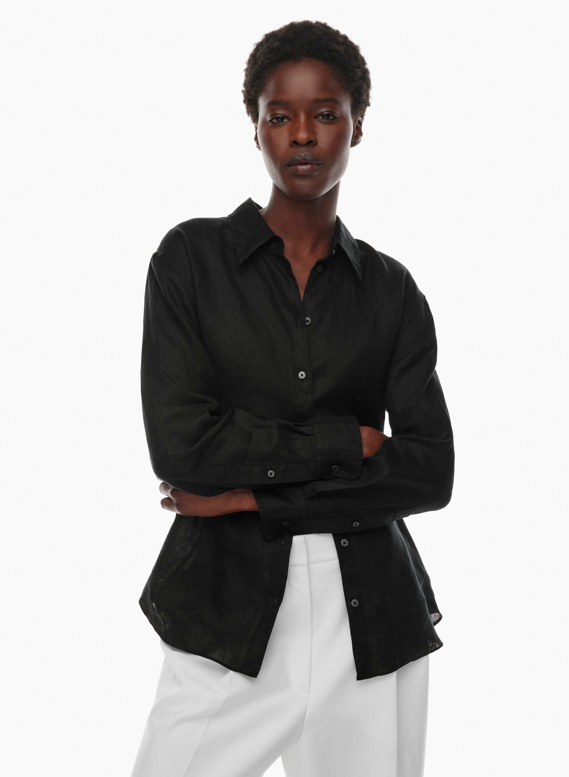 Essential Relaxed Linen Shirt | Aritzia US