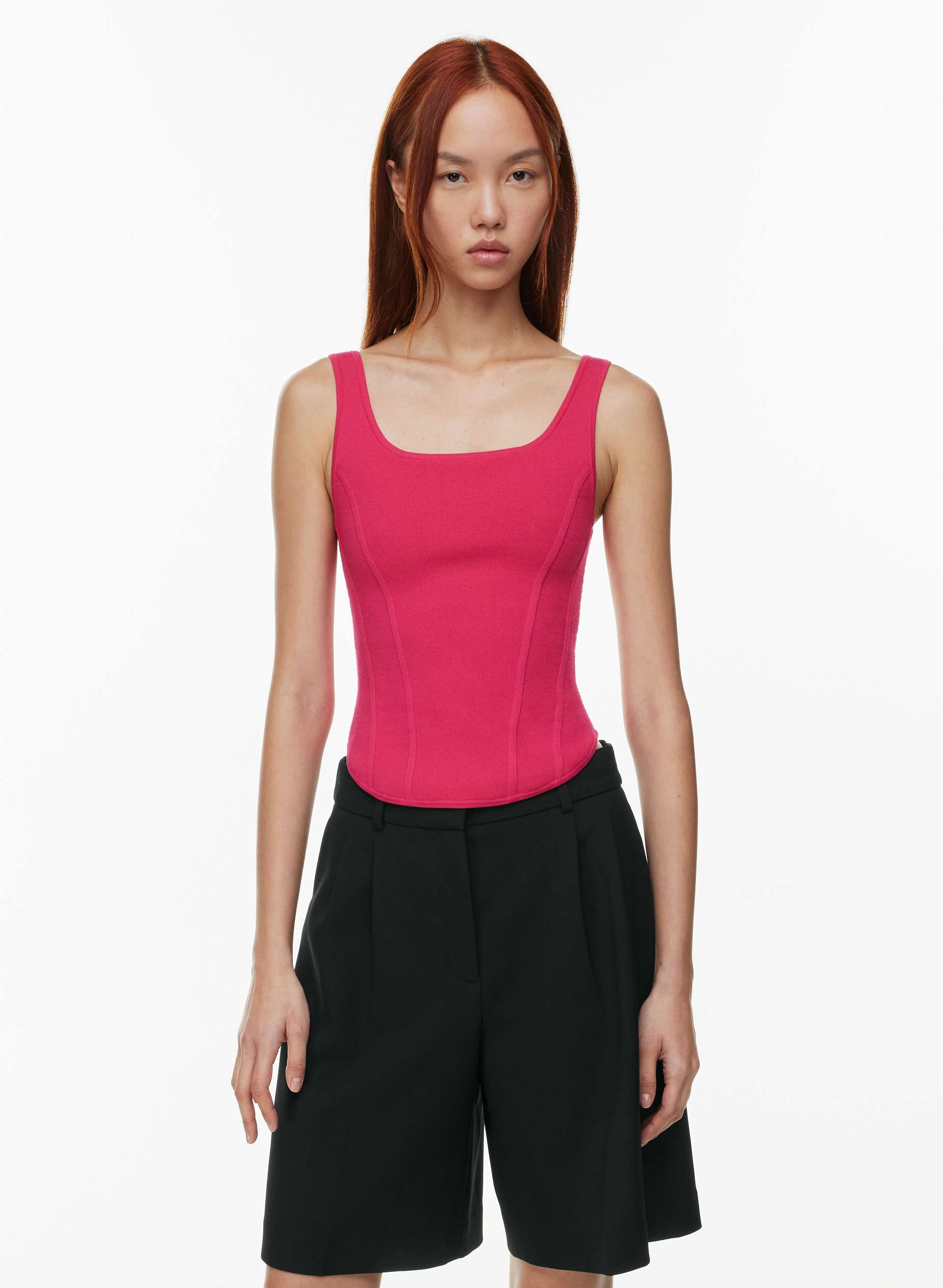Sculpt Knit Bustier Waist Tank | Aritzia US