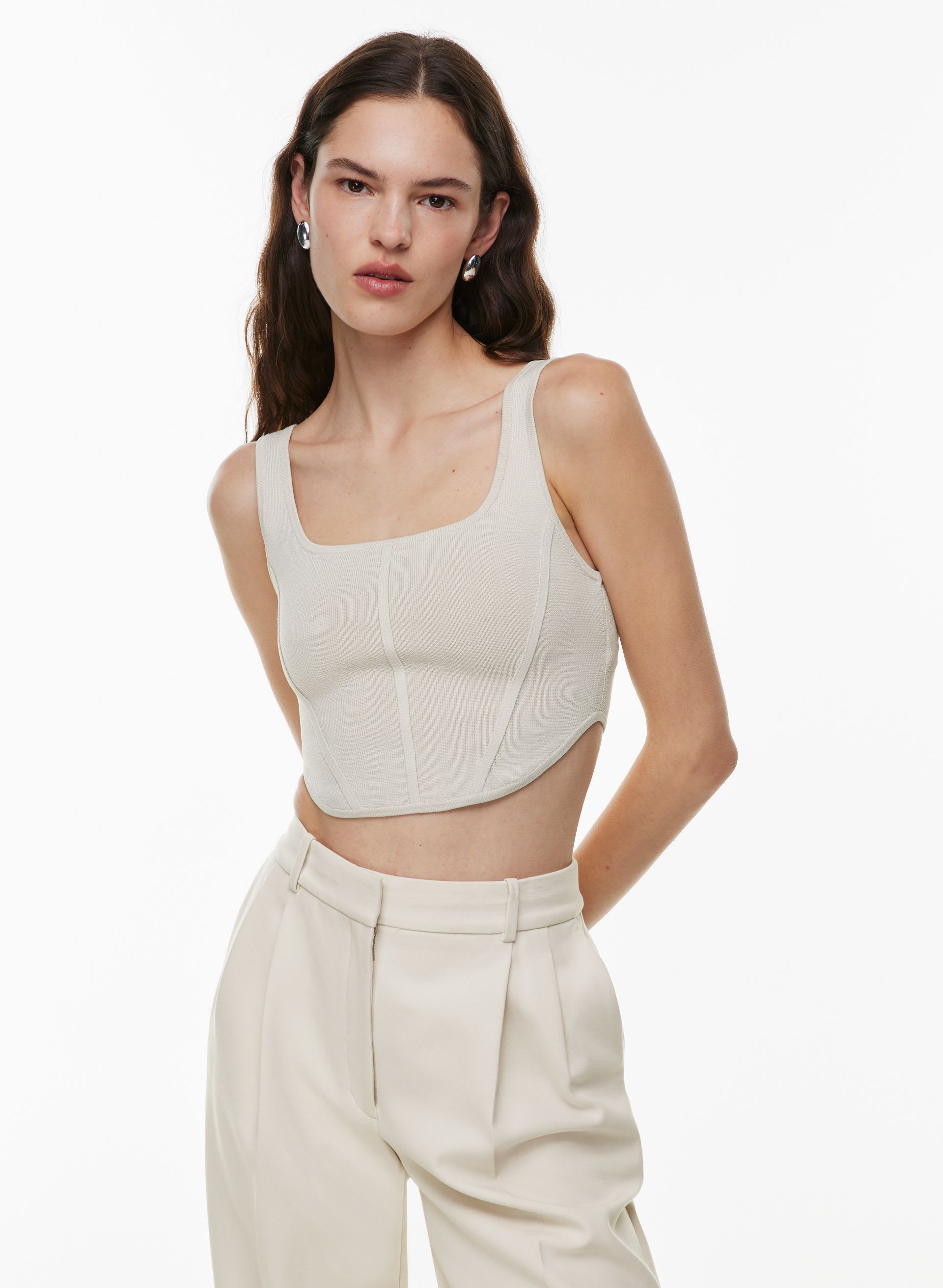 Sculpt Knit Bustier Tank